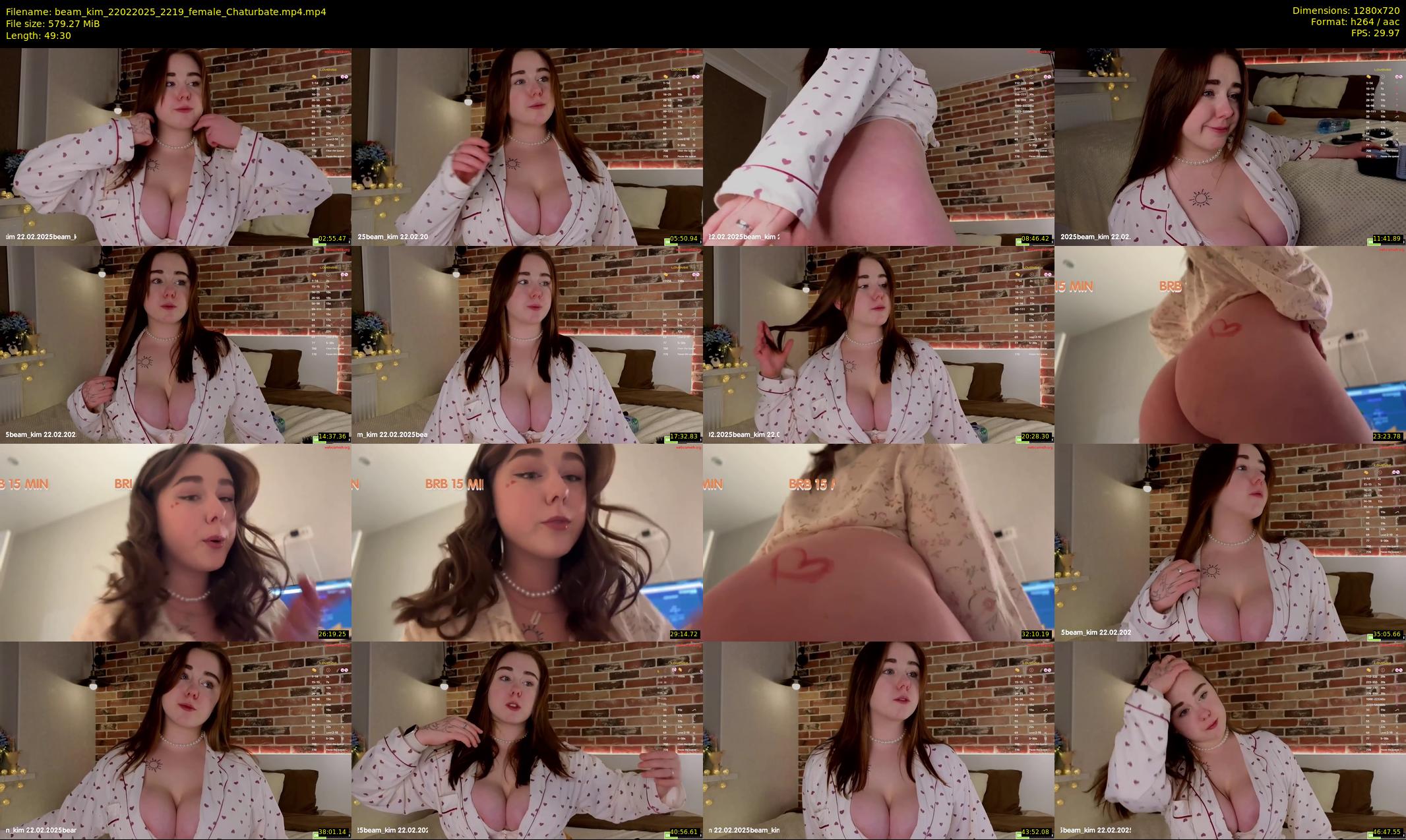 beam_kim — 50 minute Chaturbate female cam show recording, 720p, Feb 22, 2025