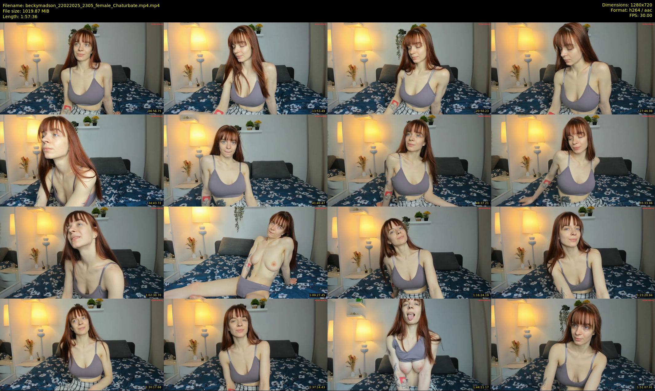 beckymadson — 118 minute Chaturbate female cam show recording, 720p, Feb 22, 2025
