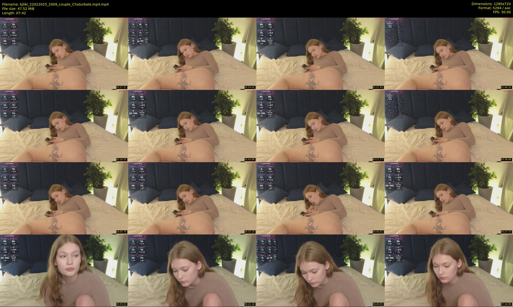 bjliki — 8 minute Chaturbate couple cam show recording, 720p, Feb 22, 2025