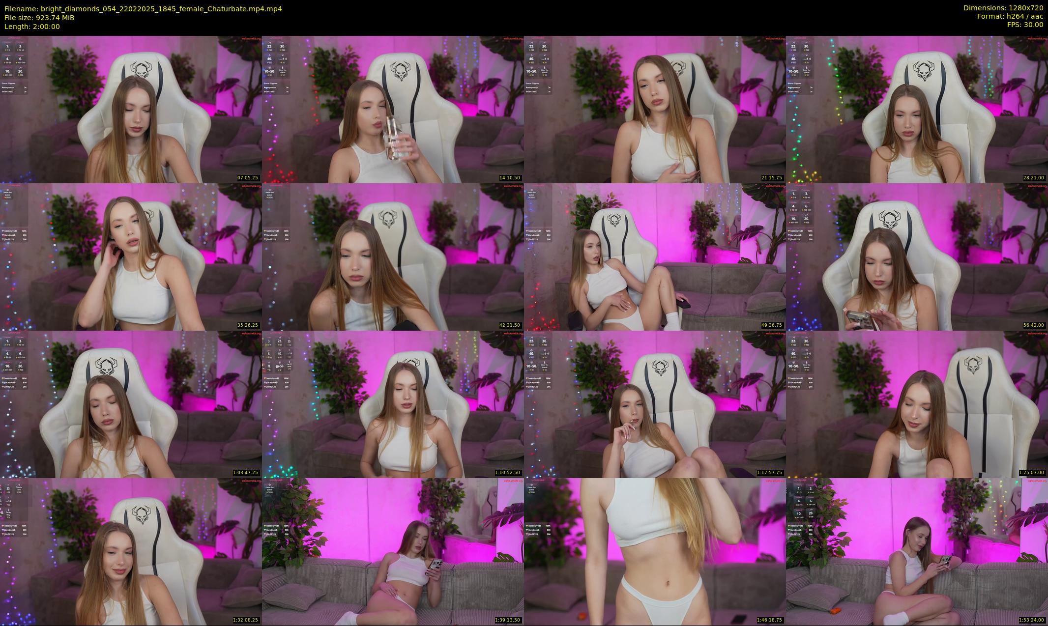 bright_diamonds_054 — 120 minute Chaturbate couple cam show recording, 720p, Feb 22, 2025