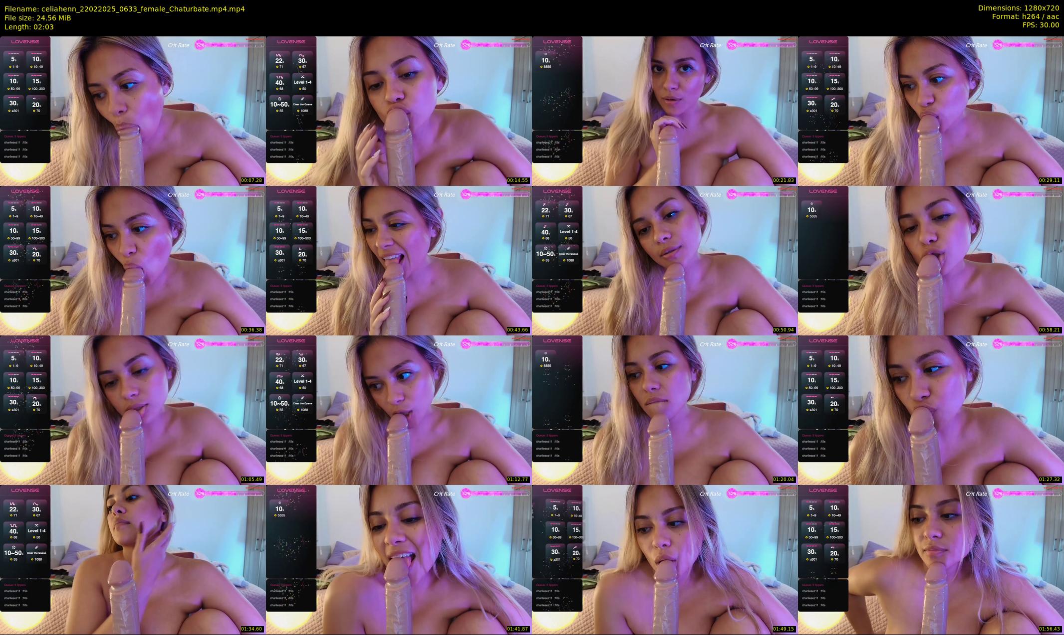 celiahenn — 3 minute Chaturbate female cam show recording, 720p, Feb 22, 2025
