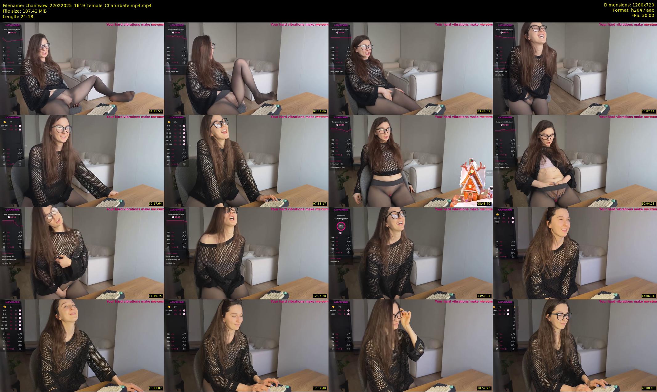 chantwow — 22 minute Chaturbate female cam show recording, 720p, Feb 22, 2025