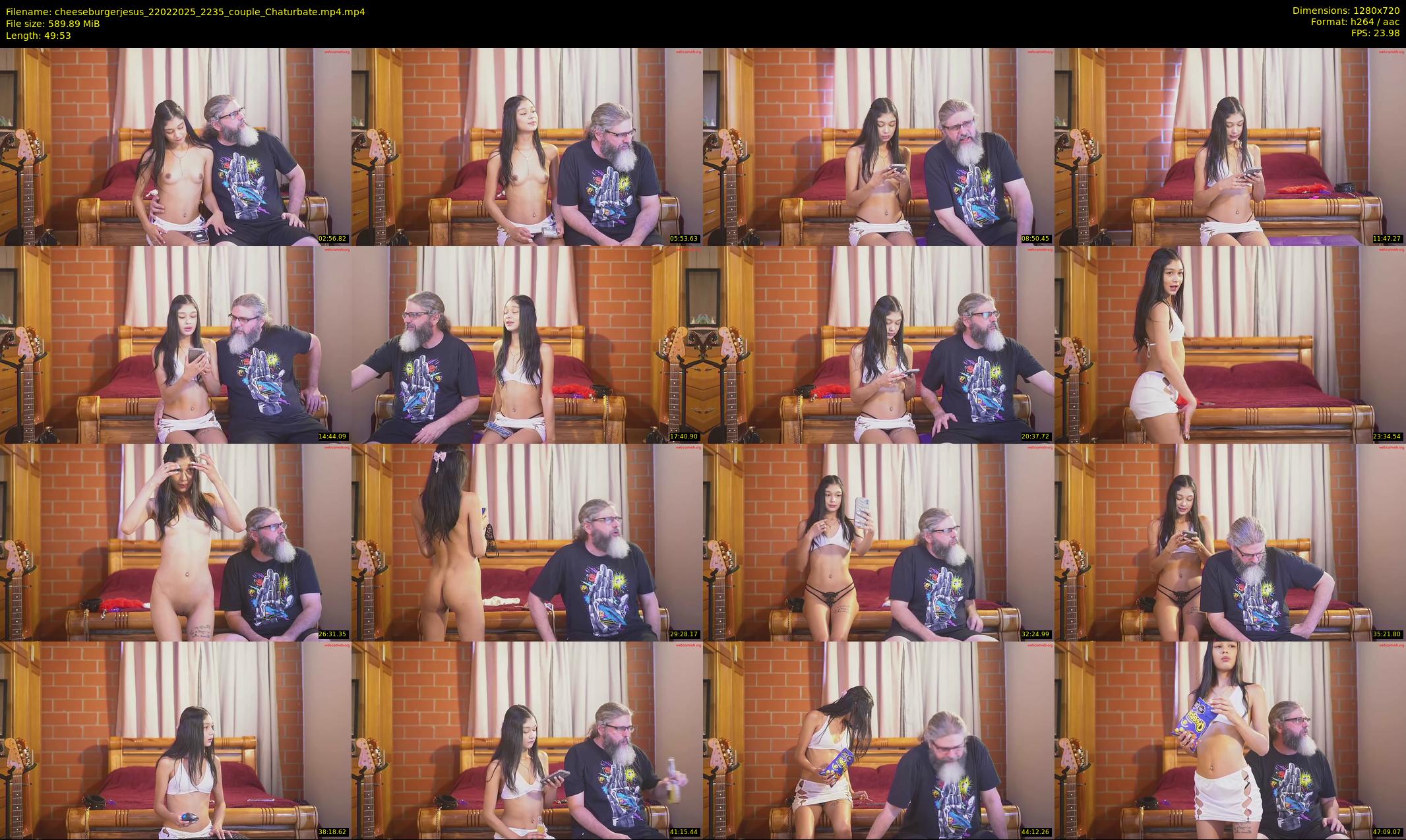 cheeseburgerjesus — 50 minute Chaturbate couple cam show recording, 720p, Feb 22, 2025