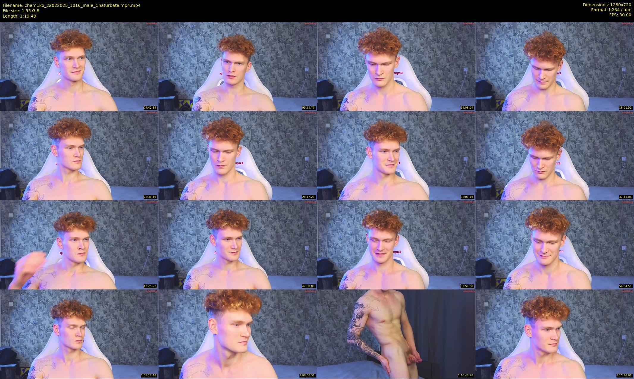 chem1ko — 80 minute Chaturbate male cam show recording, 720p, Feb 22, 2025