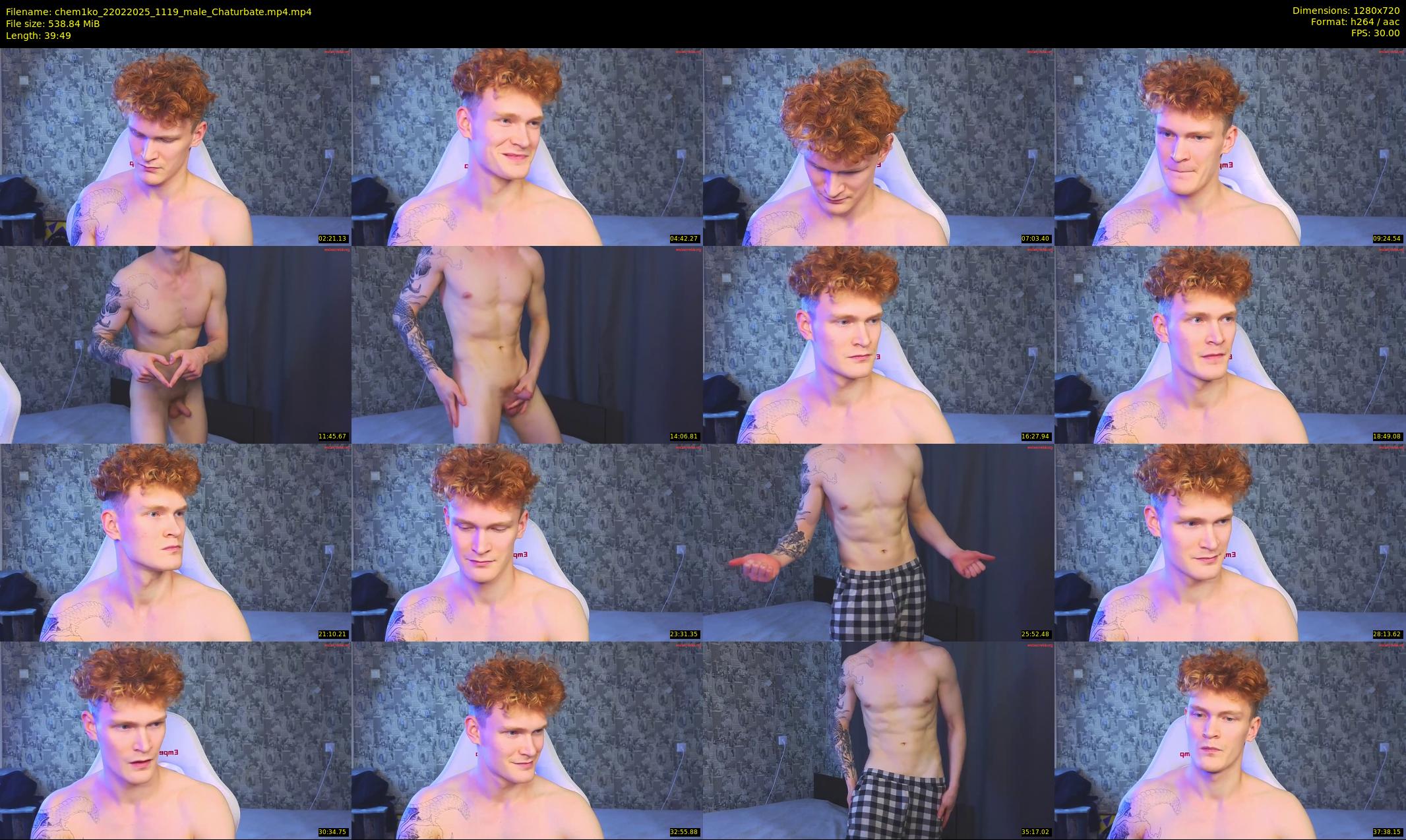 chem1ko — 40 minute Chaturbate male cam show recording, 720p, Feb 22, 2025