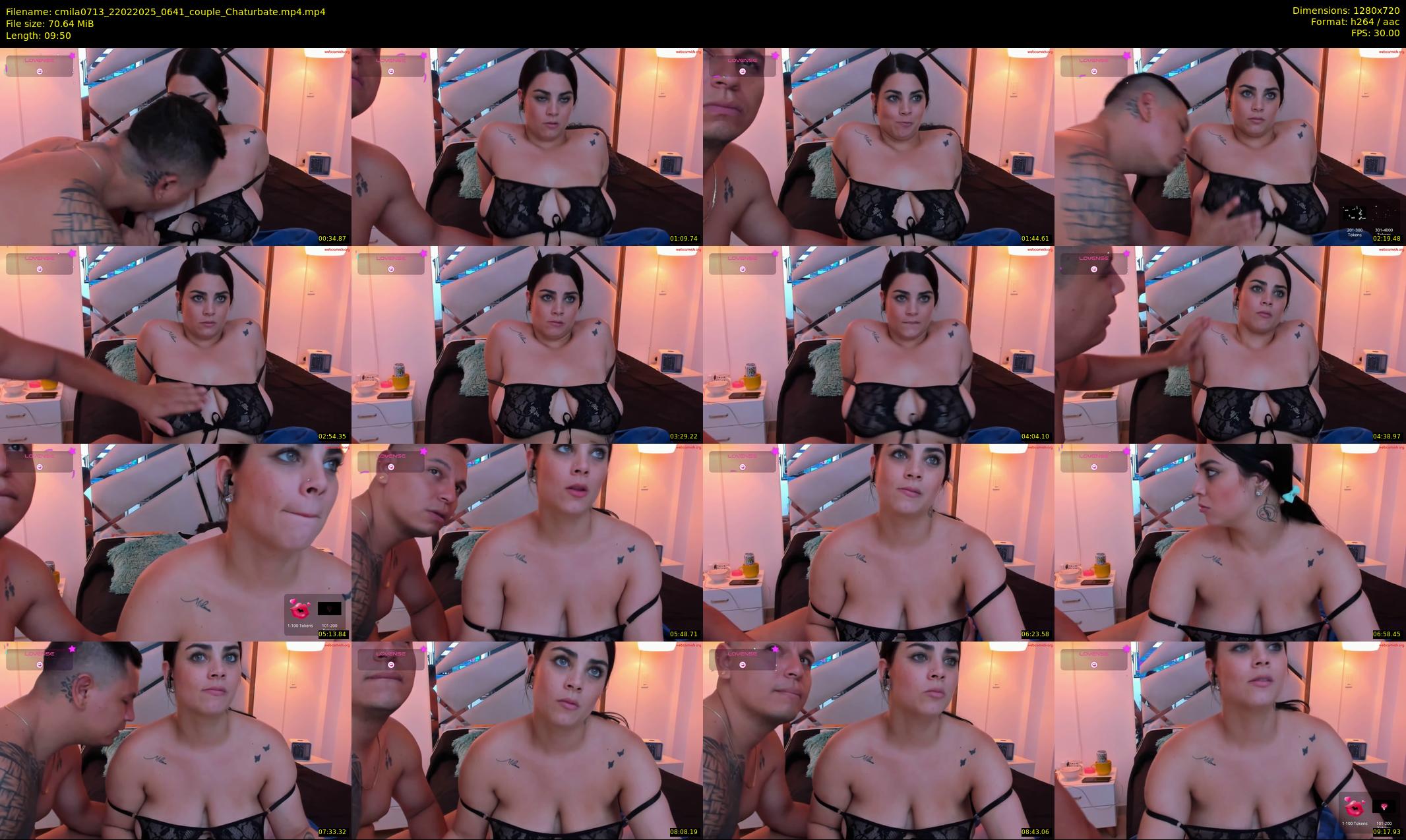 cmila0713 — 10 minute Chaturbate couple cam show recording, 720p, Feb 22, 2025