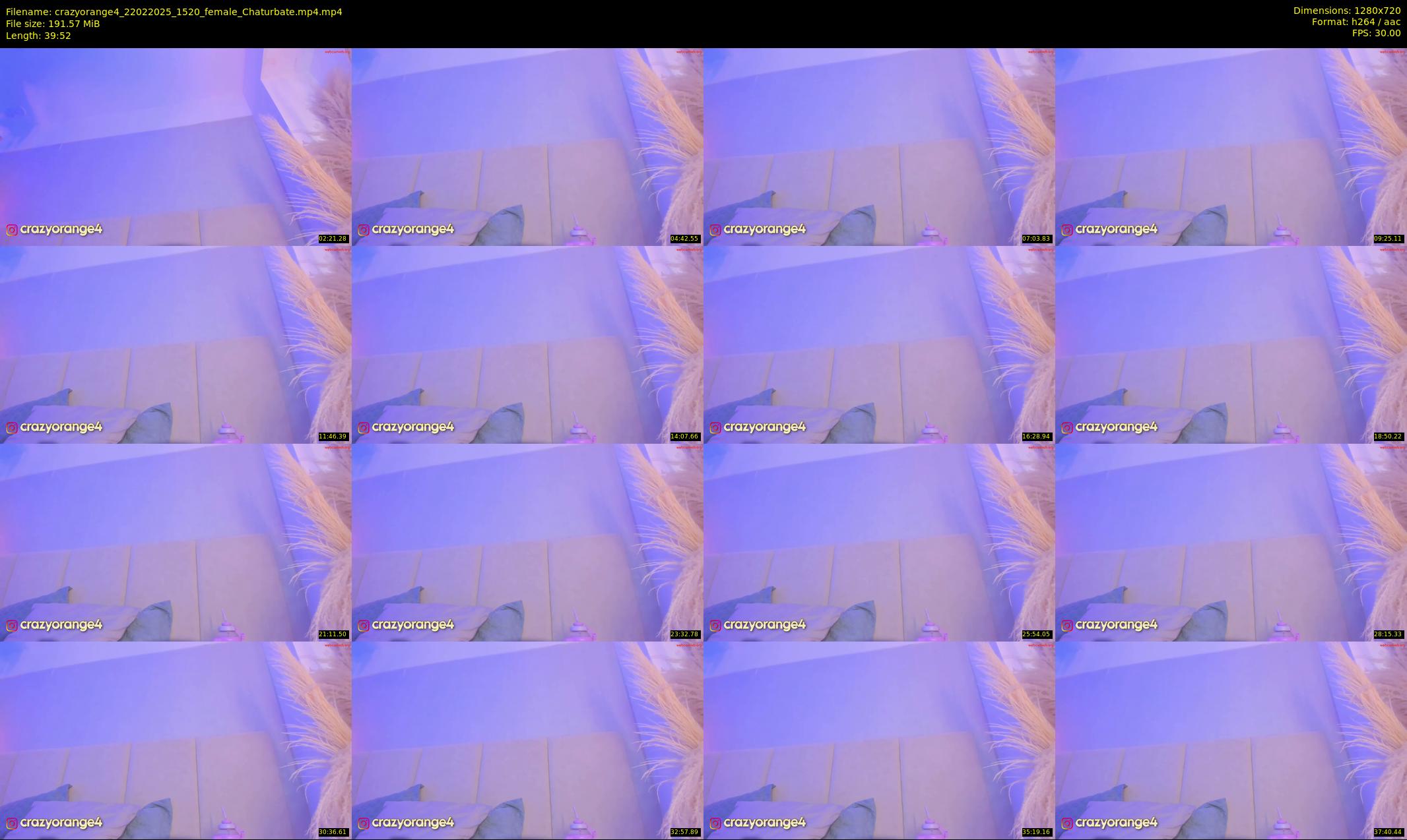 crazyorange4 — 40 minute Chaturbate female cam show recording, 720p, Feb 22, 2025