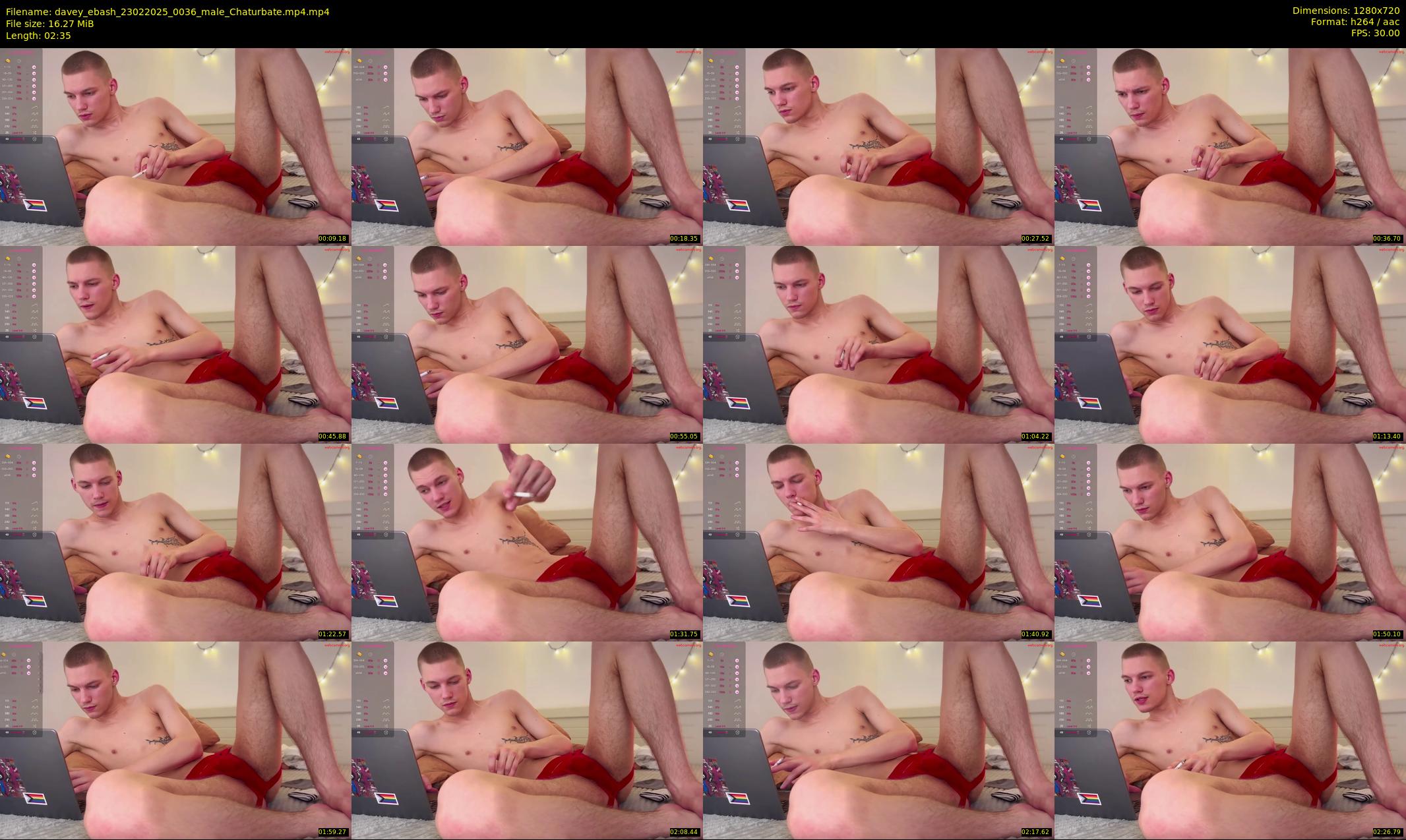 davey_ebash — 3 minute Chaturbate male cam show recording, 720p, Feb 23, 2025