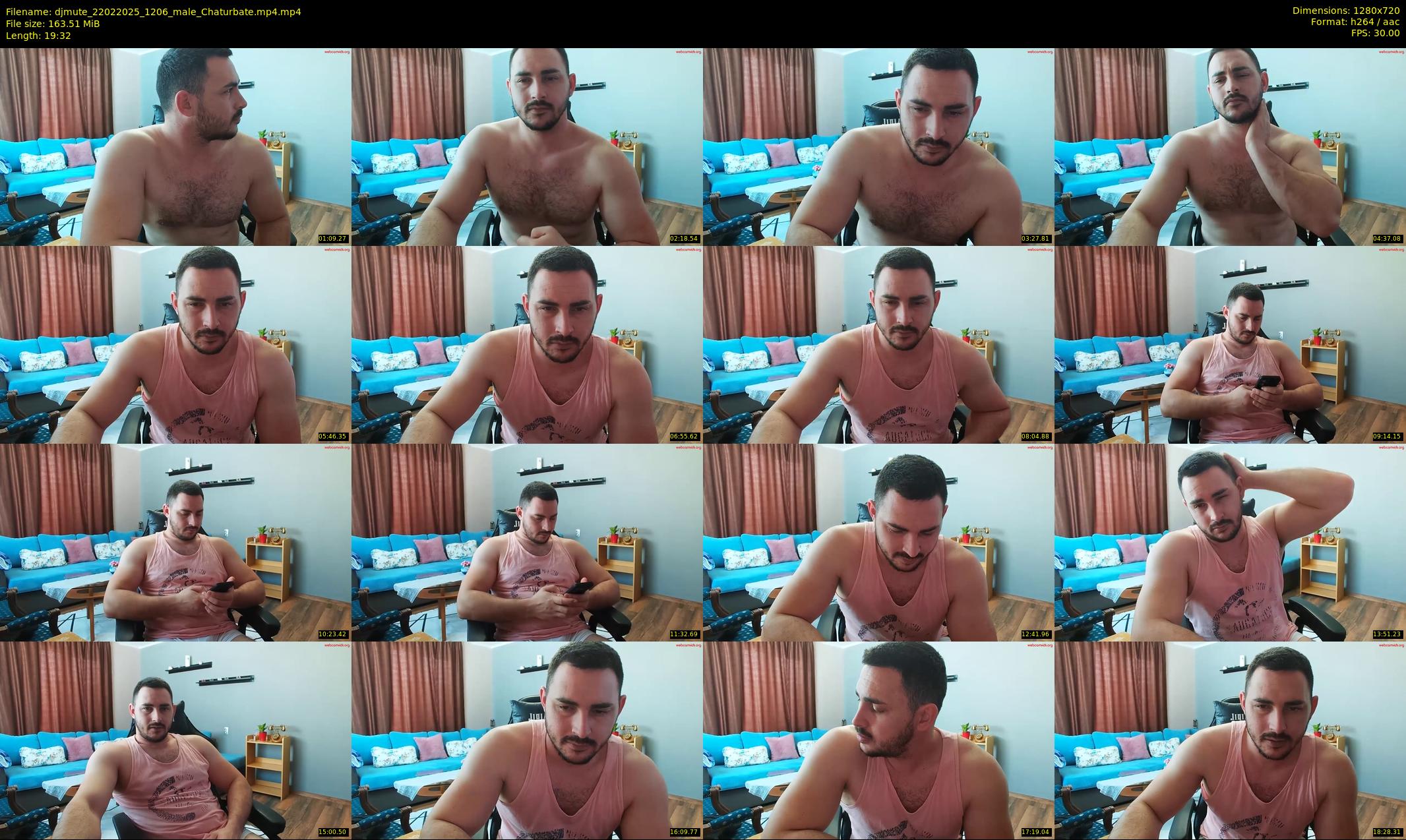 djmute — 20 minute Chaturbate male cam show recording, 720p, Feb 22, 2025