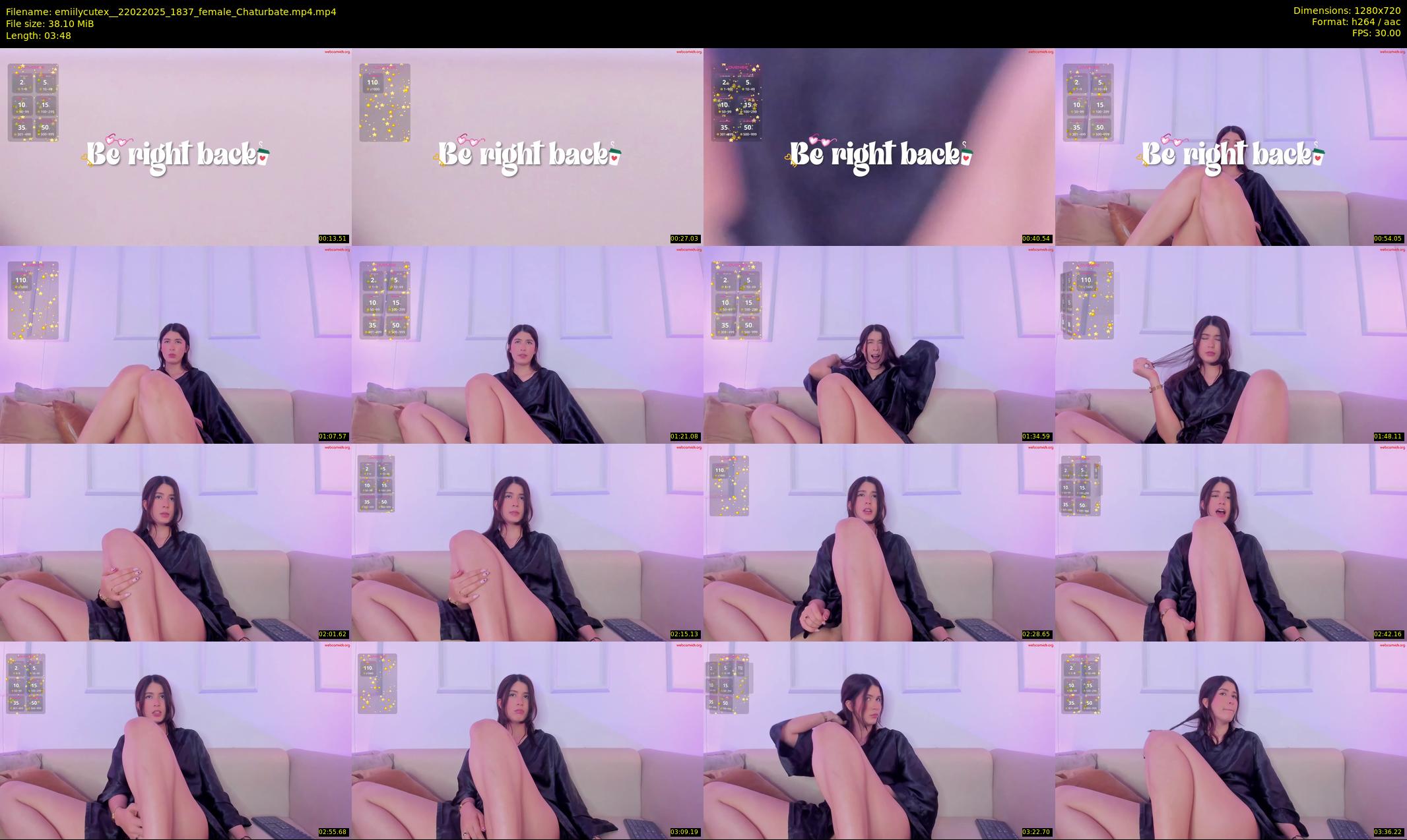emiilycutex_ — 4 minute Chaturbate female cam show recording, 720p, Feb 22, 2025
