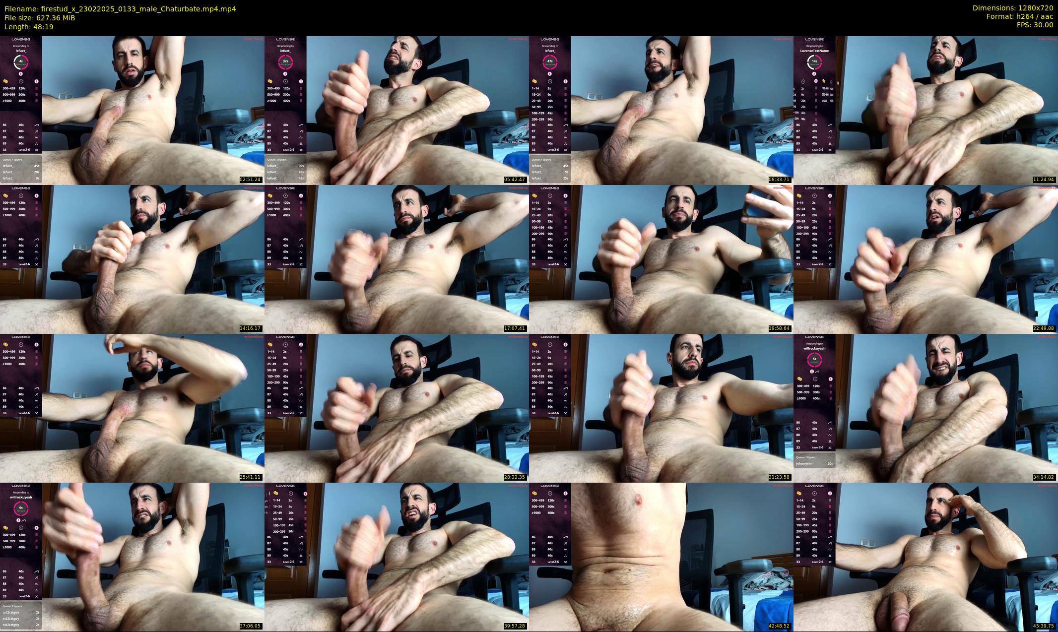 firestud_x — 49 minute Chaturbate male cam show recording, 720p, Feb 23, 2025