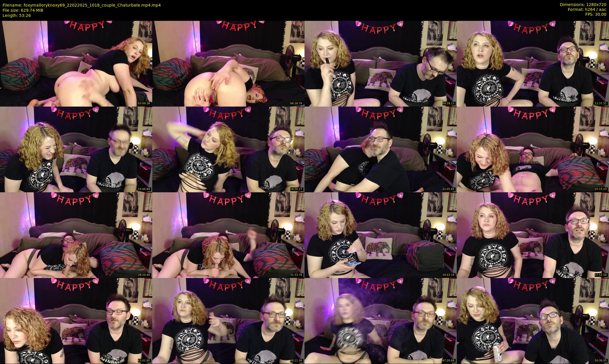 foxymalloryknoxy69 — 54 minute Chaturbate couple cam show recording, 720p, Feb 22, 2025