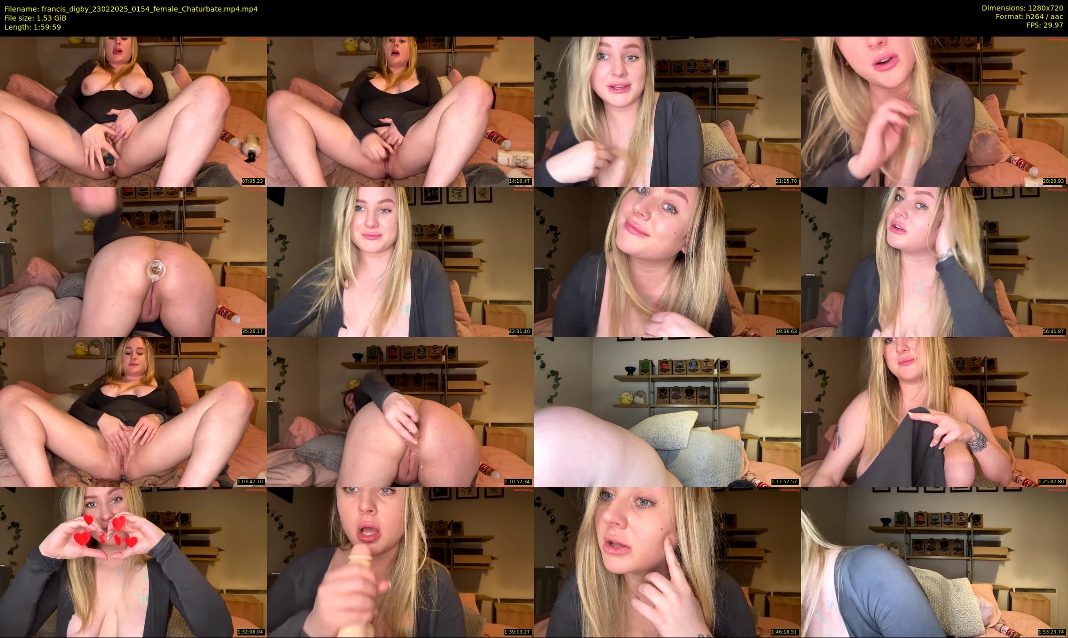 francis_digby — 120 minute Chaturbate female cam show recording, 720p, Feb 23, 2025