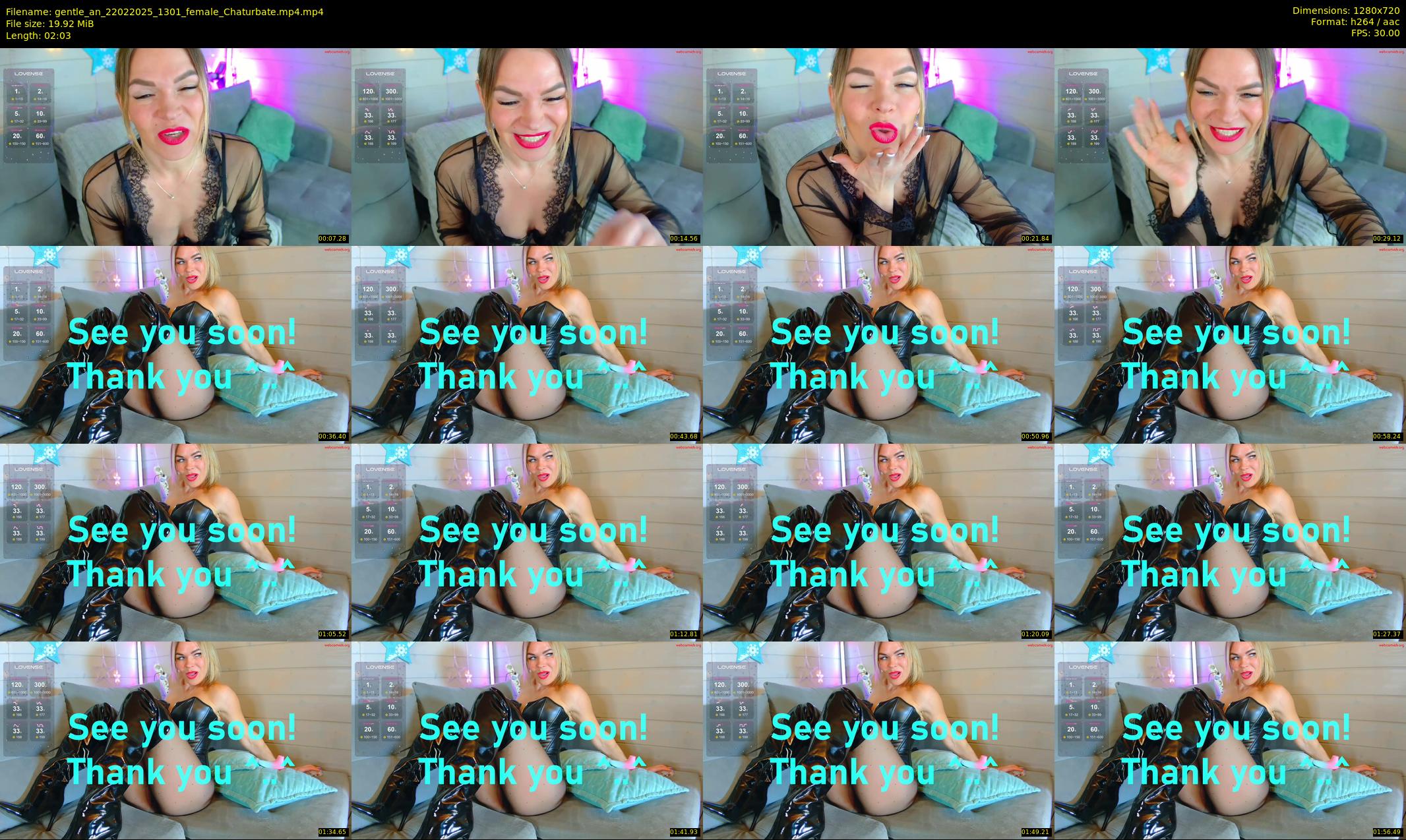 gentle_an — 3 minute Chaturbate female cam show recording, 720p, Feb 22, 2025