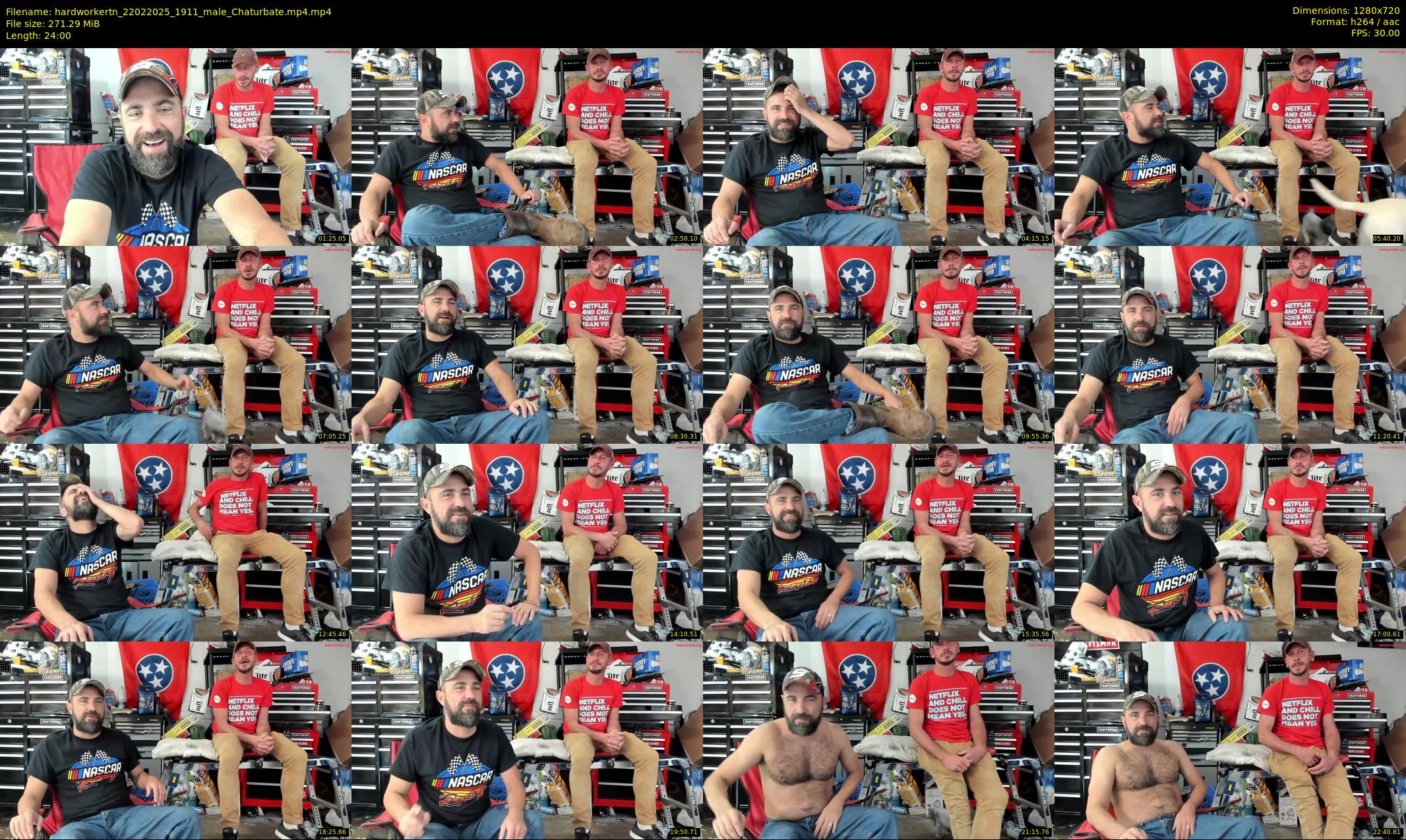 hardworkertn — 24 minute Chaturbate male cam show recording, 720p, Feb 22, 2025