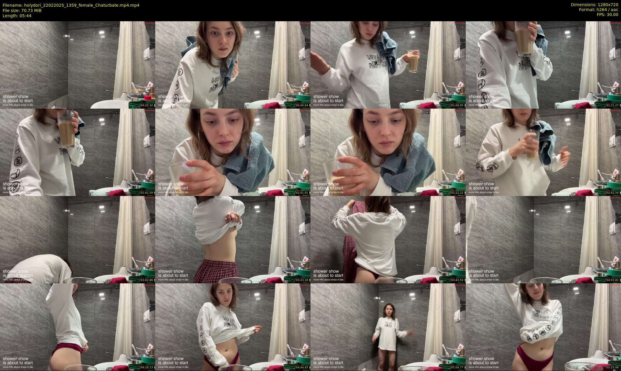 holydori — 6 minute Chaturbate female cam show recording, 720p, Feb 22, 2025