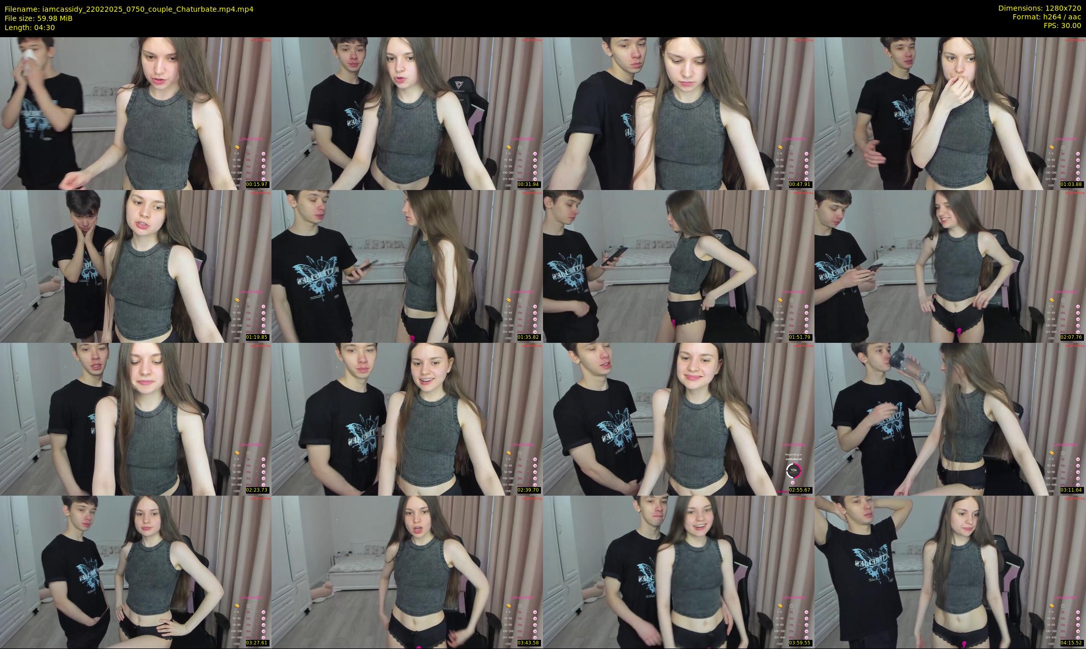 iamcassidy — 5 minute Chaturbate female cam show recording, 720p, Feb 22, 2025