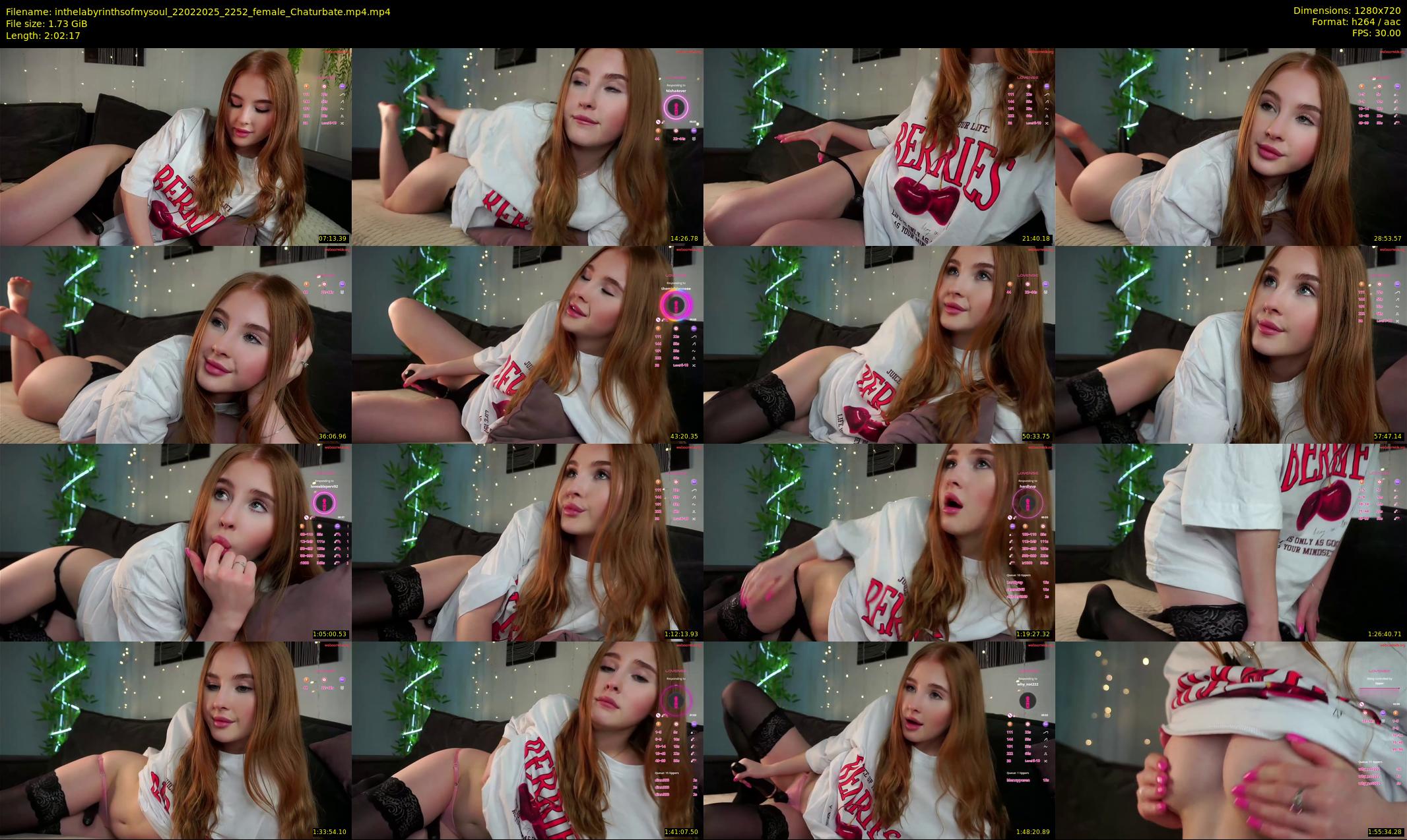 inthelabyrinthsofmysoul — 123 minute Chaturbate female cam show recording, 720p, Feb 22, 2025