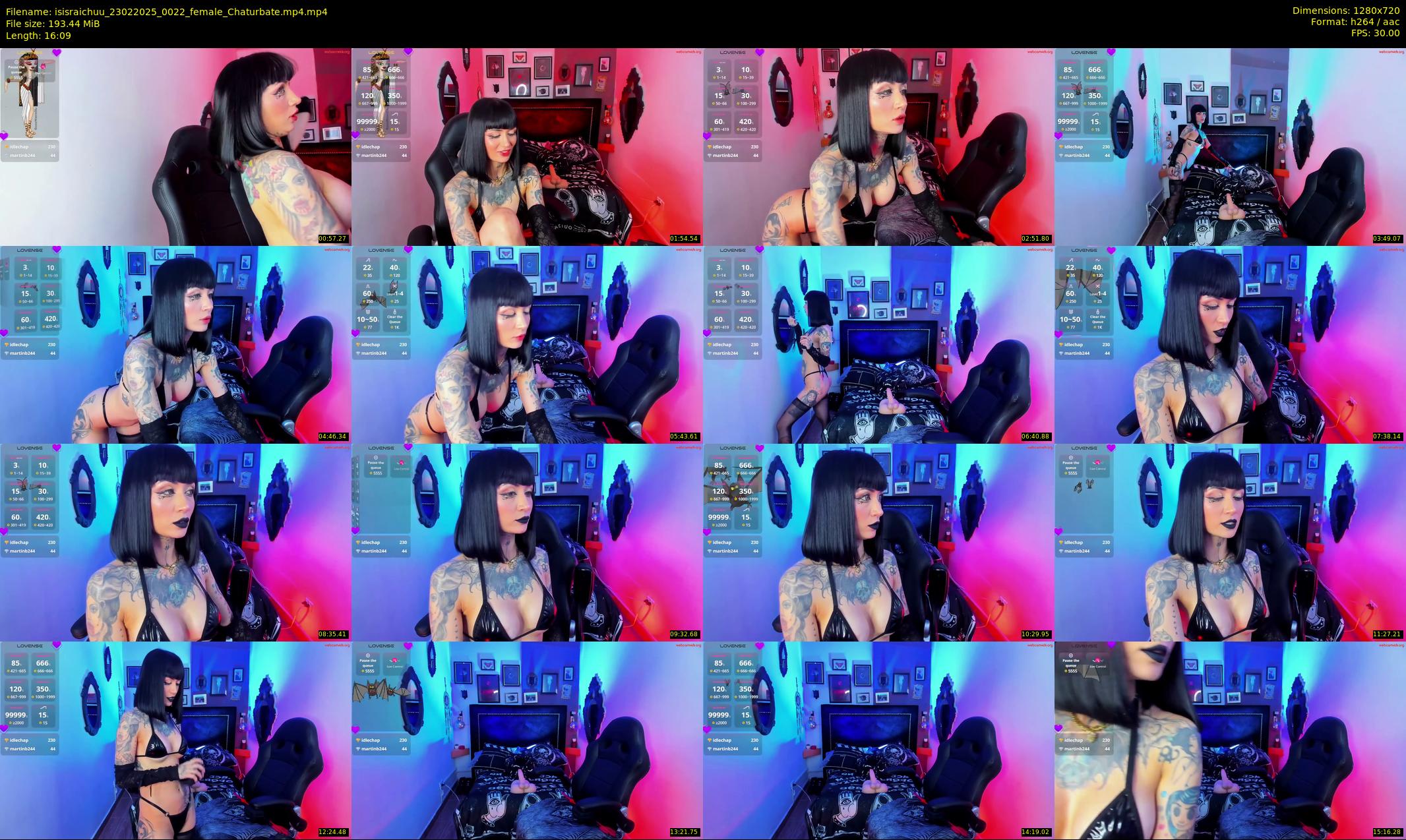 isisraichuu — 17 minute Chaturbate female cam show recording, 720p, Feb 23, 2025