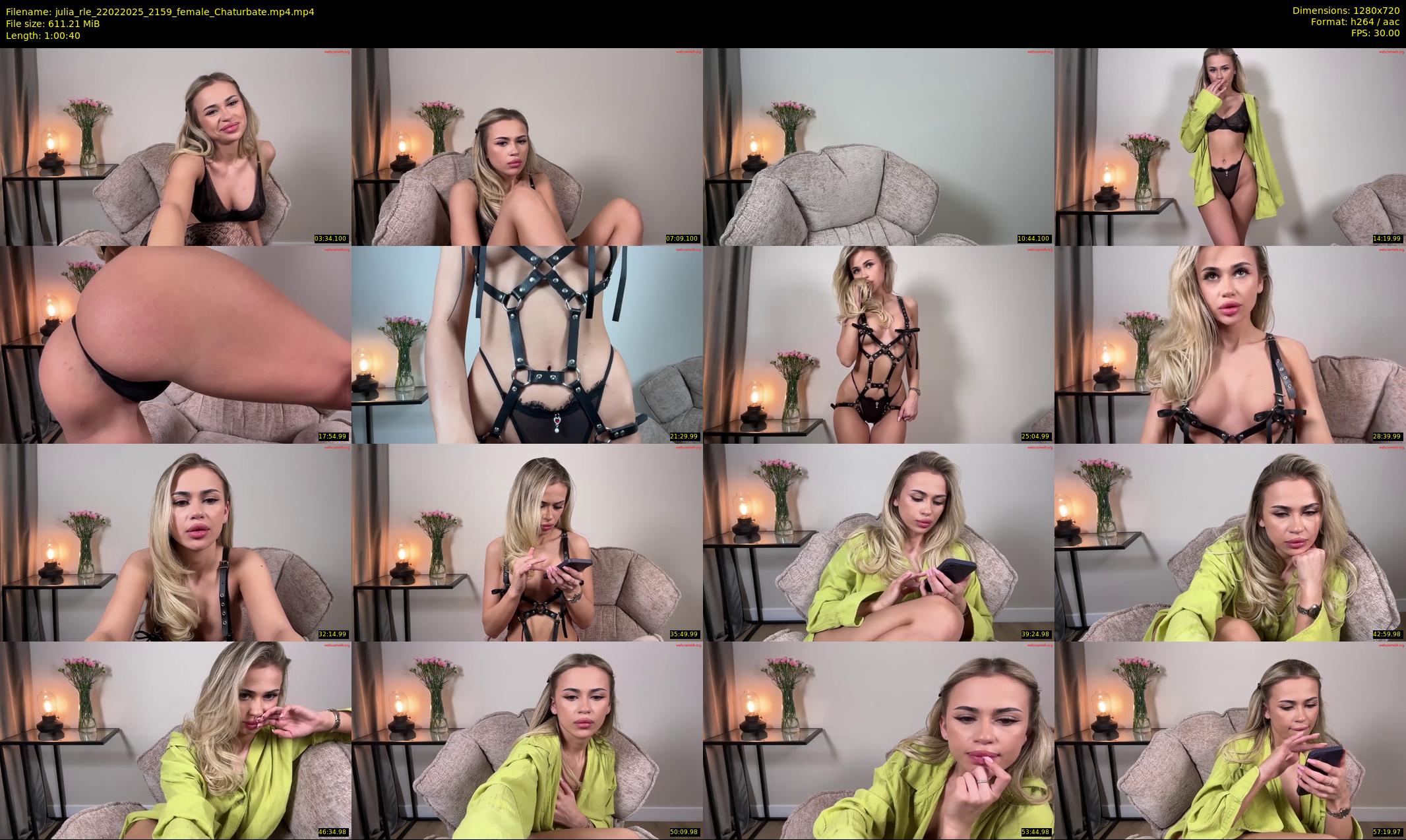 julia_rle — 61 minute Chaturbate female cam show recording, 720p, Feb 22, 2025