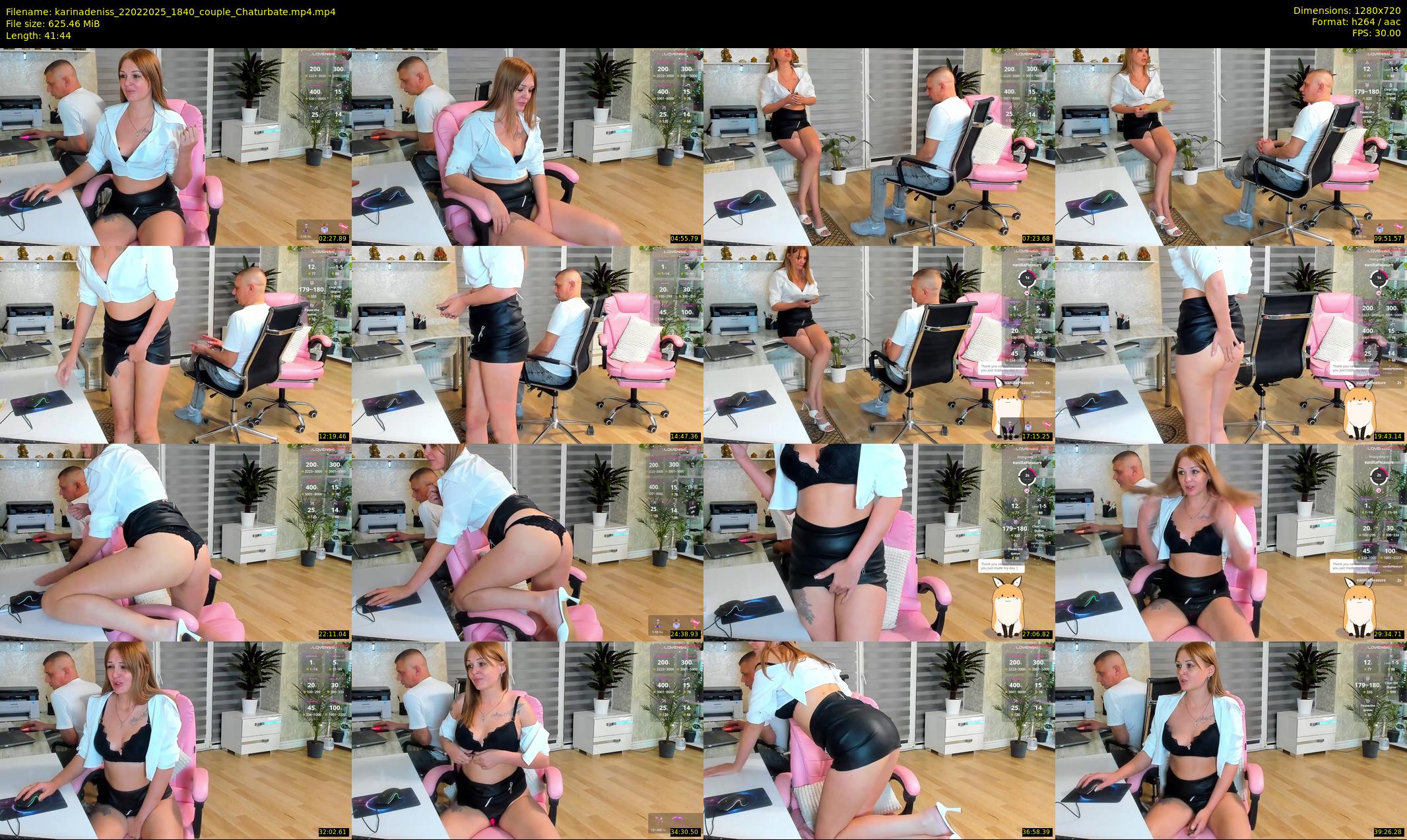karinadeniss — 42 minute Chaturbate couple cam show recording, 720p, Feb 22, 2025
