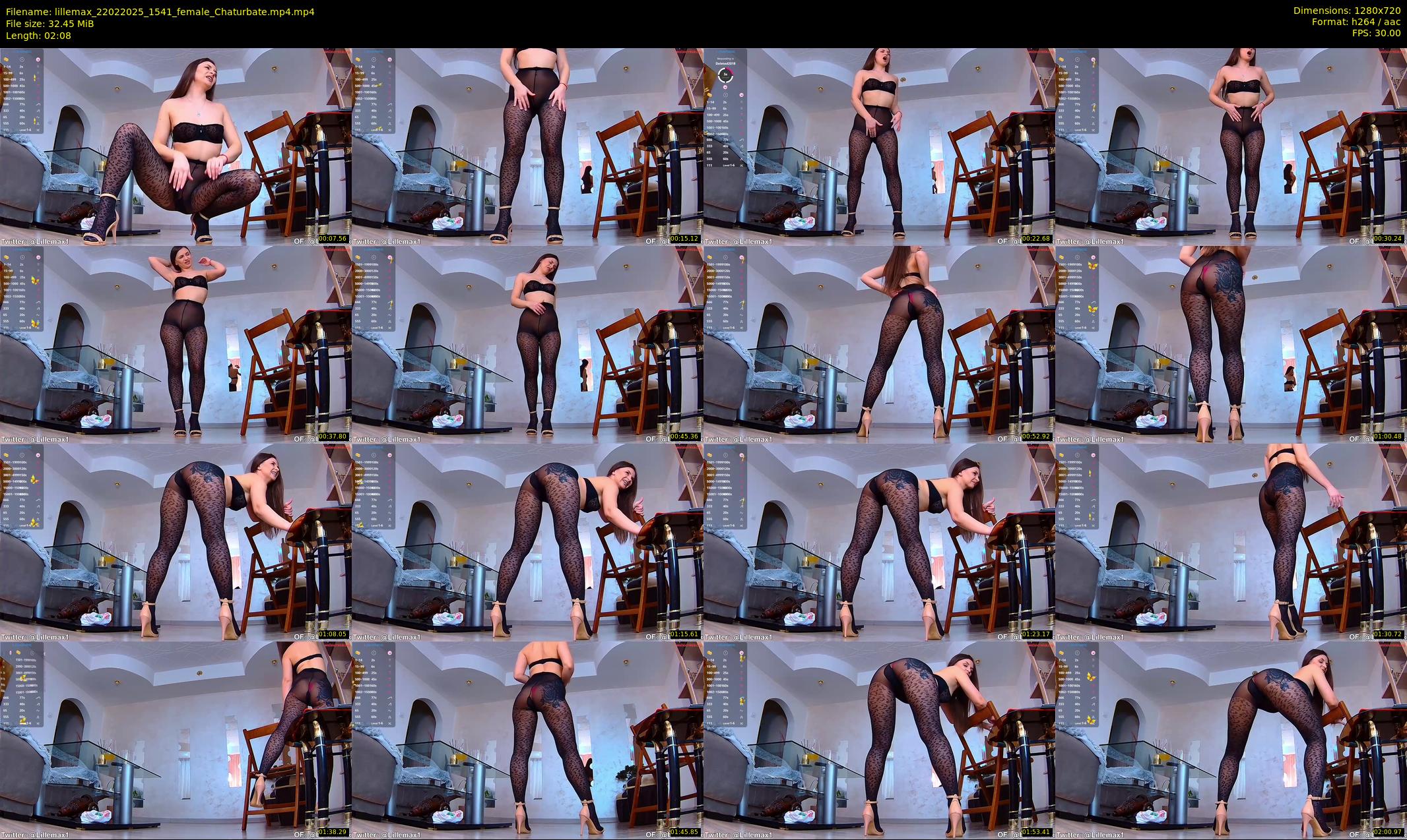 lillemax — 3 minute Chaturbate female cam show recording, 720p, Feb 22, 2025