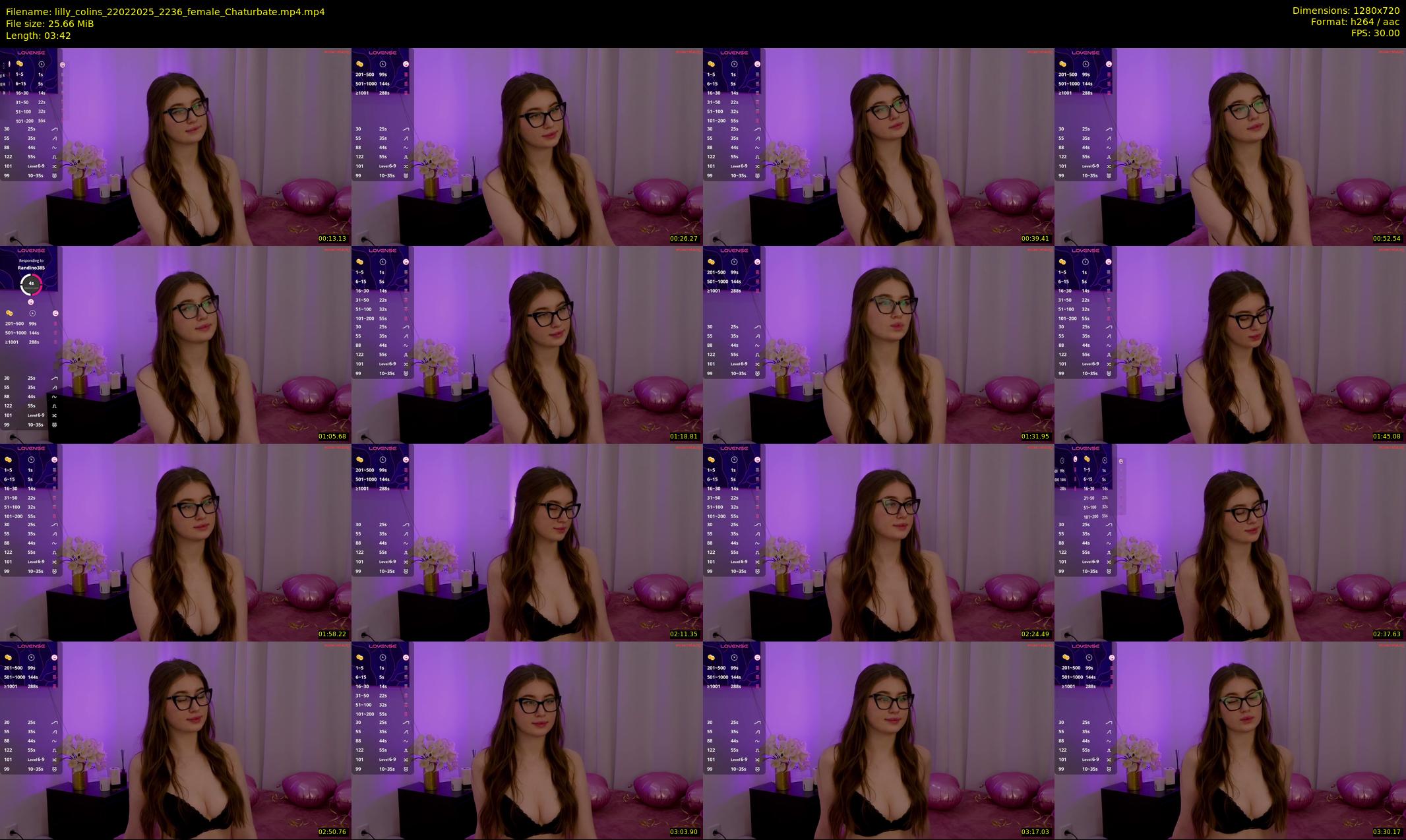 lilly_colins — 4 minute Chaturbate female cam show recording, 720p, Feb 22, 2025