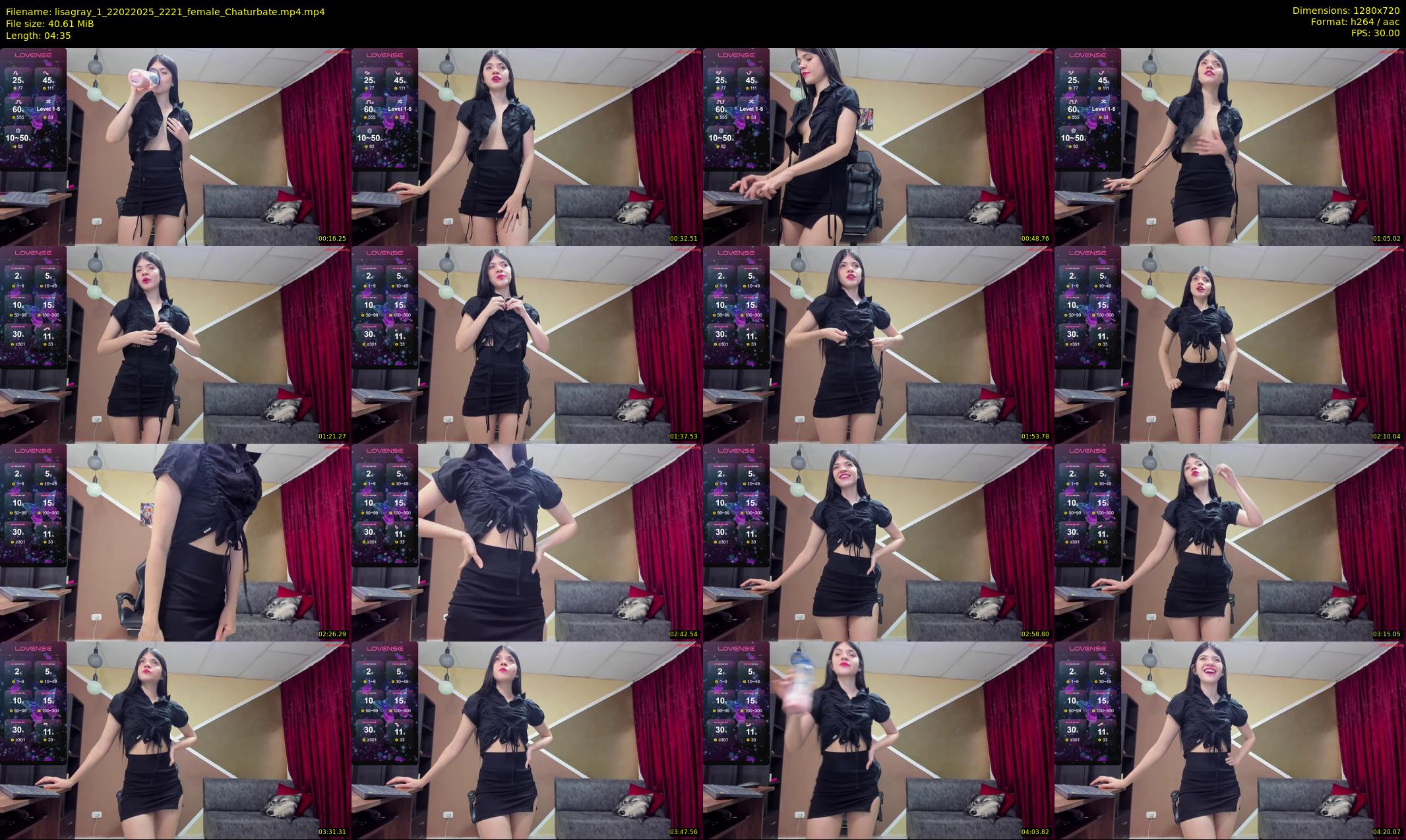 lisagray_1 — 5 minute Chaturbate female cam show recording, 720p, Feb 22, 2025