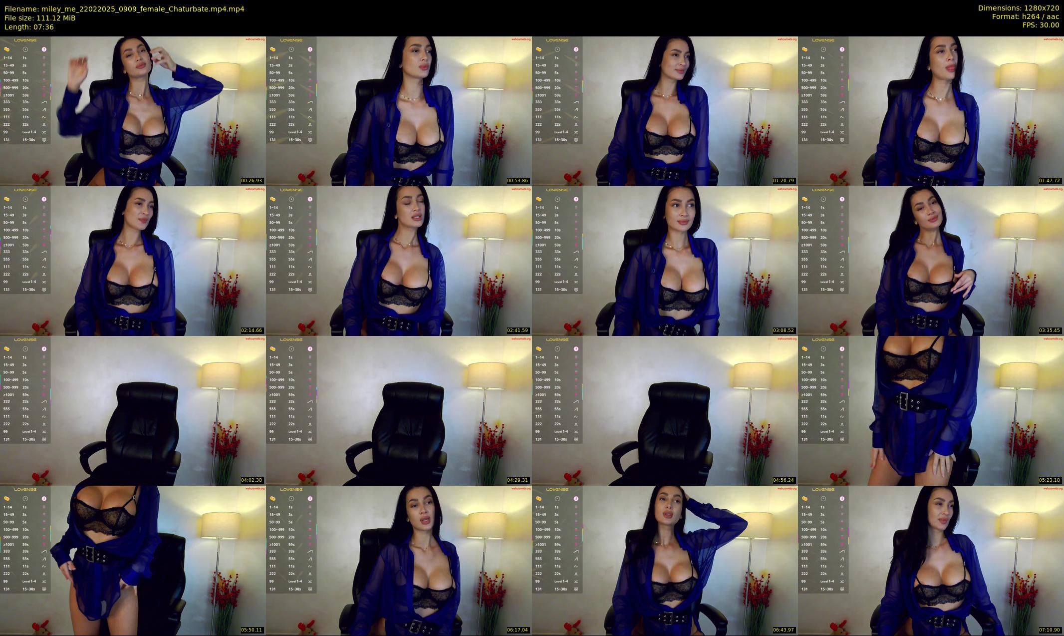 miley_me — 8 minute Chaturbate female cam show recording, 720p, Feb 22, 2025