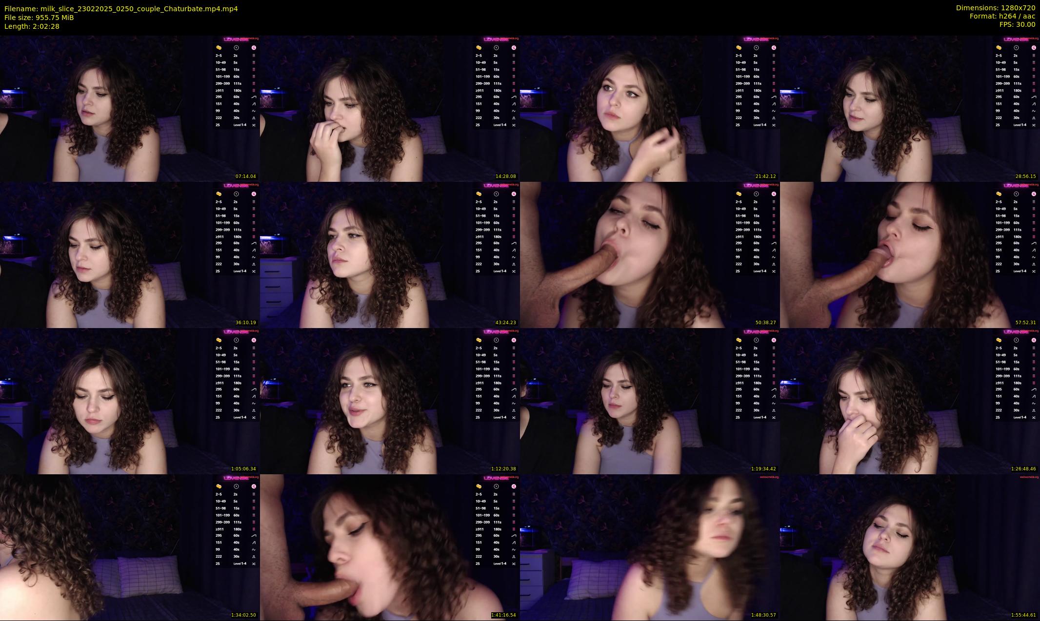 milk_slice — 123 minute Chaturbate couple cam show recording, 720p, Feb 23, 2025