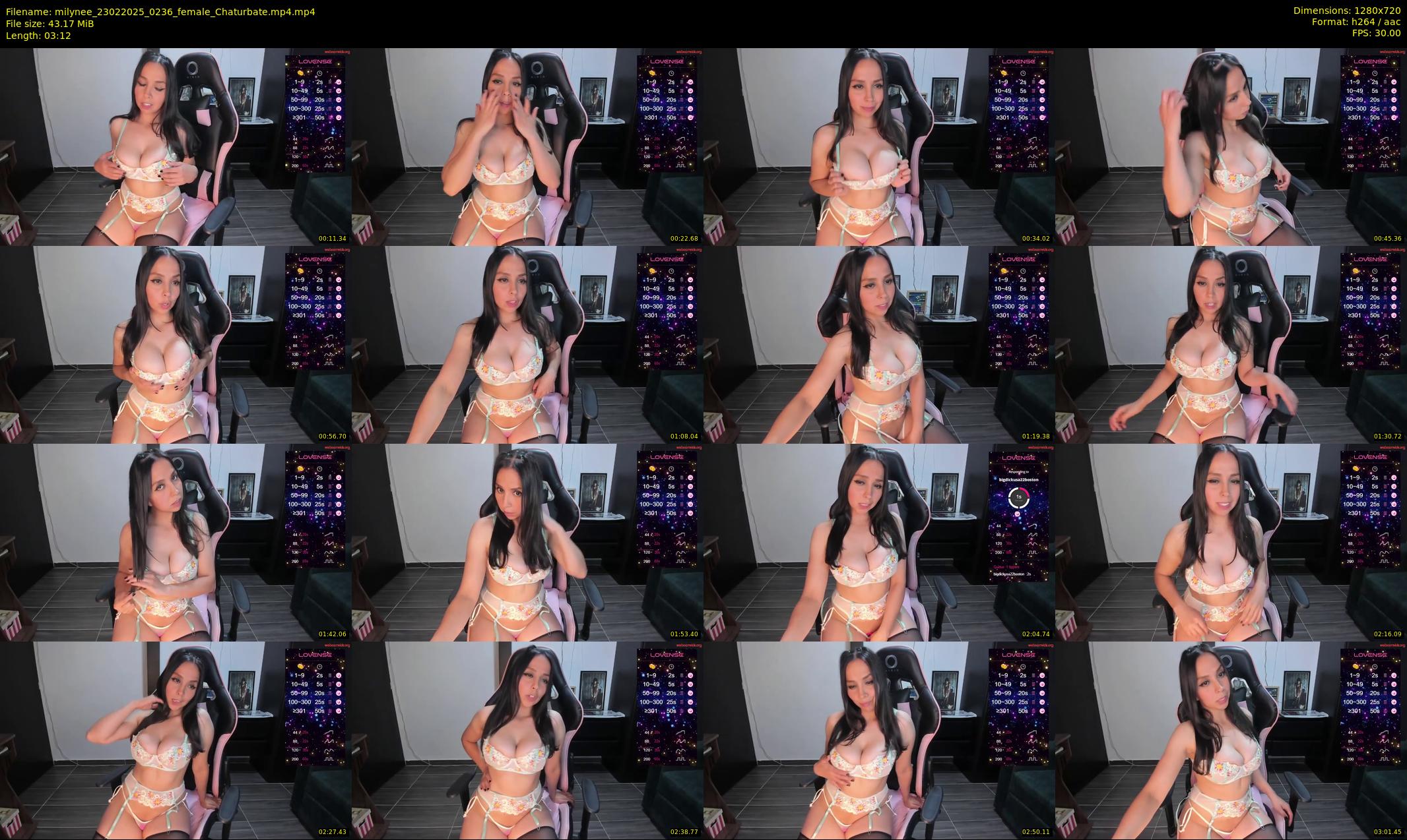 milynee — 4 minute Chaturbate female cam show recording, 720p, Feb 23, 2025