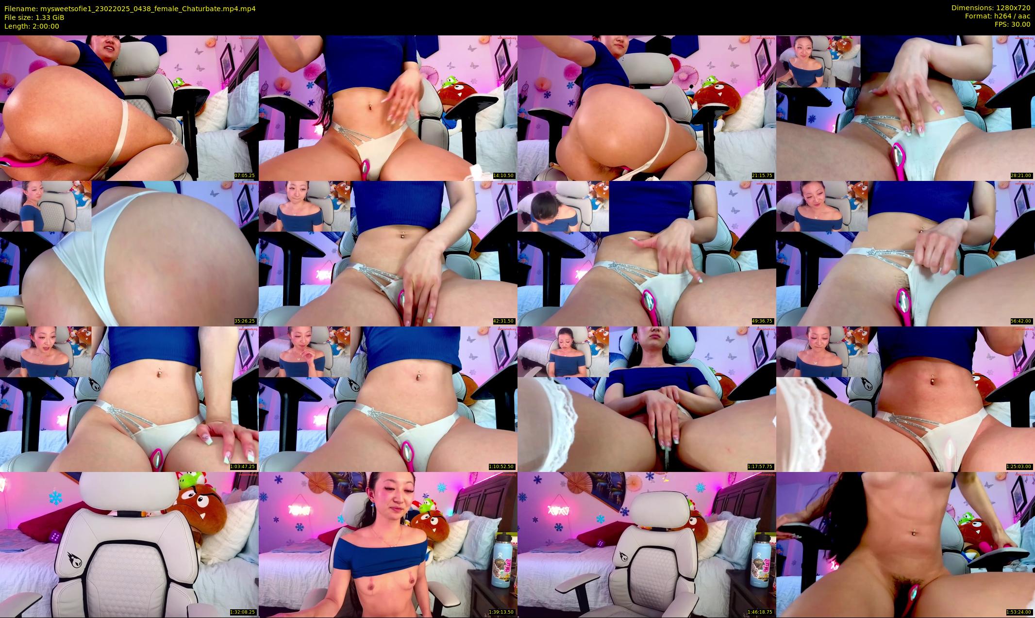 mysweetsofie1 — 120 minute Chaturbate female cam show recording, 720p, Feb 23, 2025