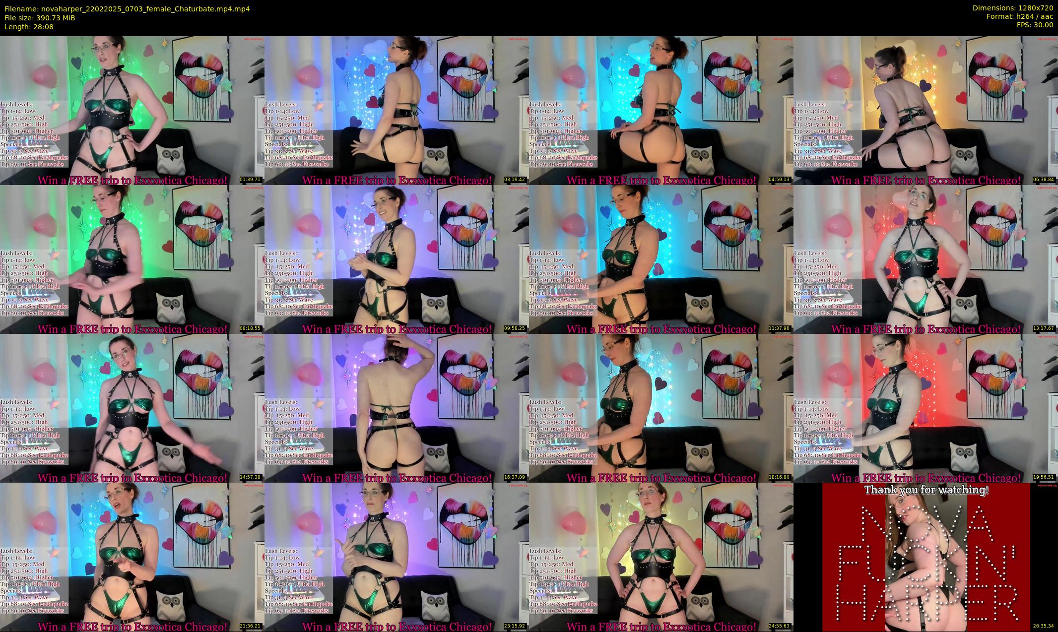 novaharper — 29 minute Chaturbate female cam show recording, 720p, Feb 22, 2025