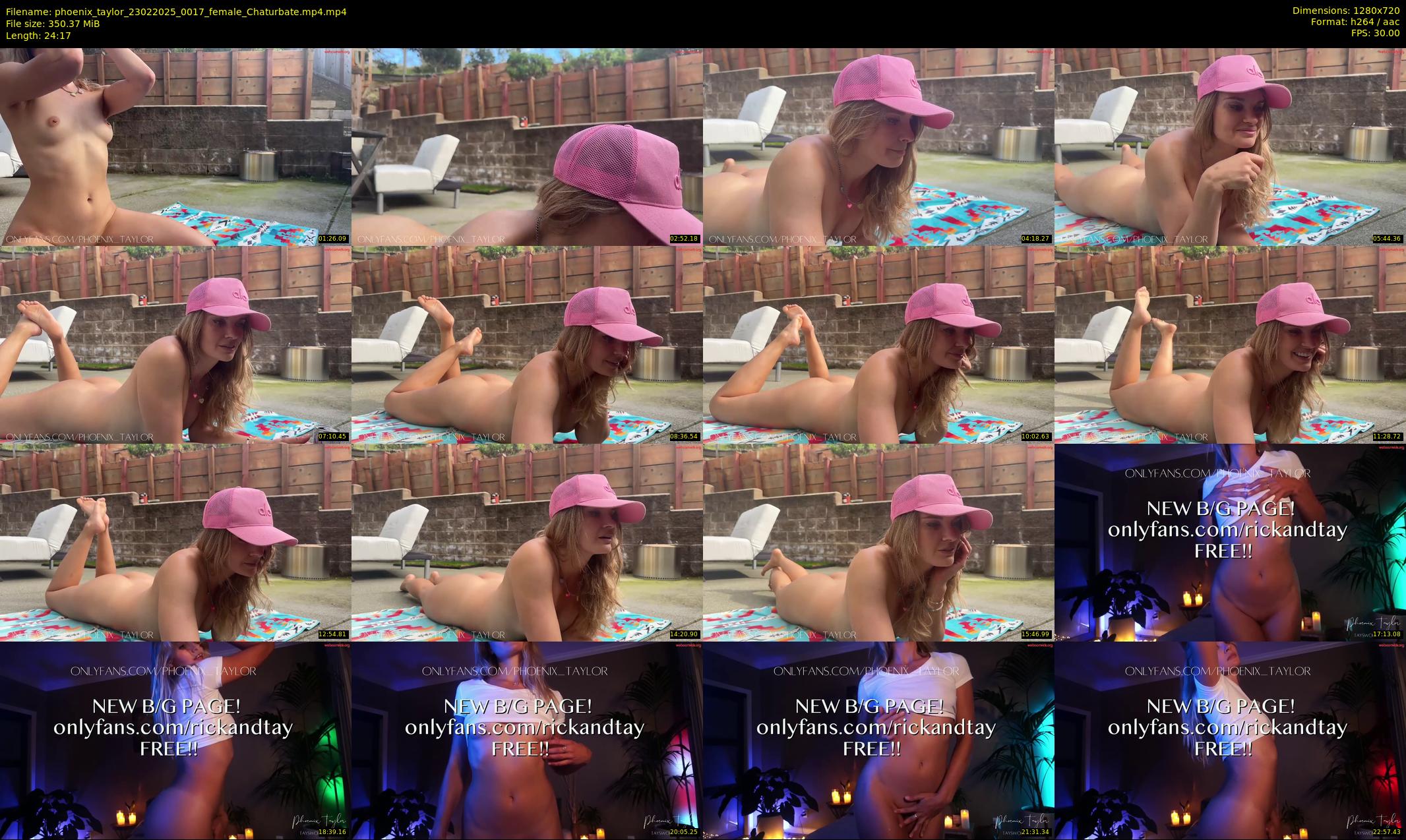 phoenix_taylor — 25 minute Chaturbate female cam show recording, 720p, Feb 23, 2025