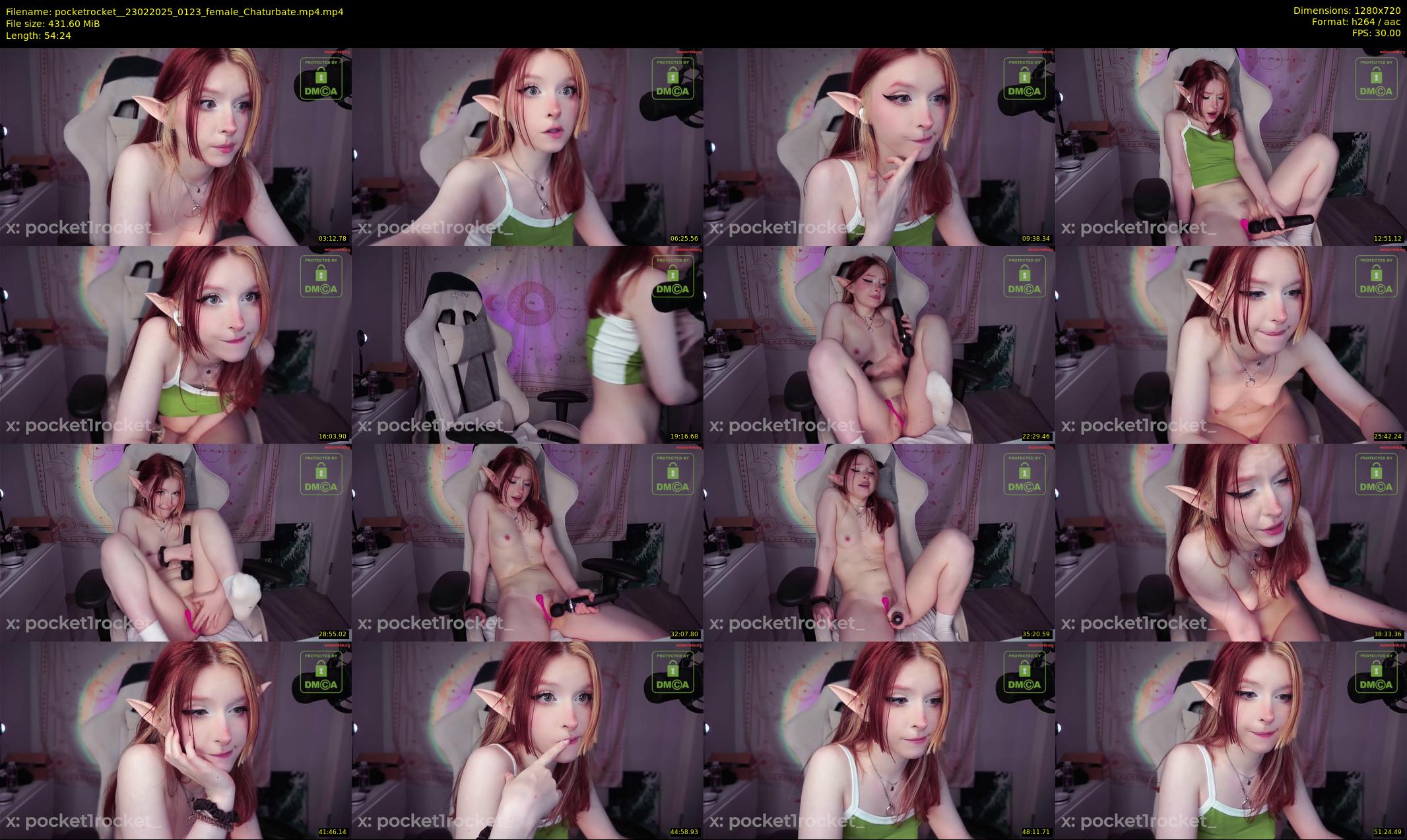 pocketrocket_ — 55 minute Chaturbate female cam show recording, 720p, Feb 23, 2025