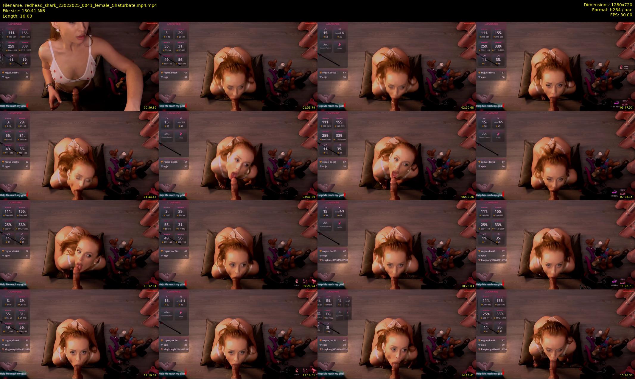 redhead_shark — 17 minute Chaturbate female cam show recording, 720p, Feb 23, 2025