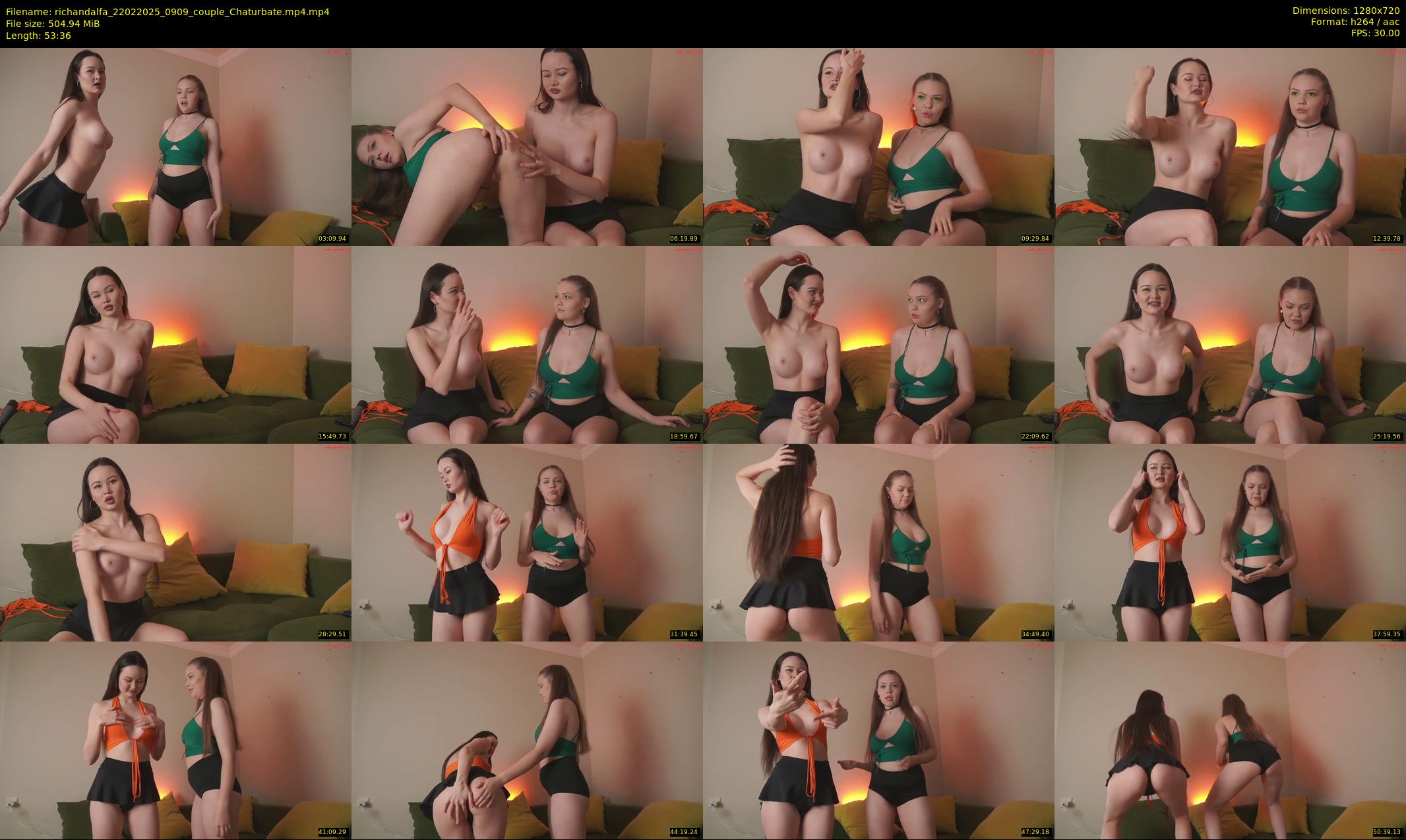 richandalfa — 54 minute Chaturbate couple cam show recording, 720p, Feb 22, 2025