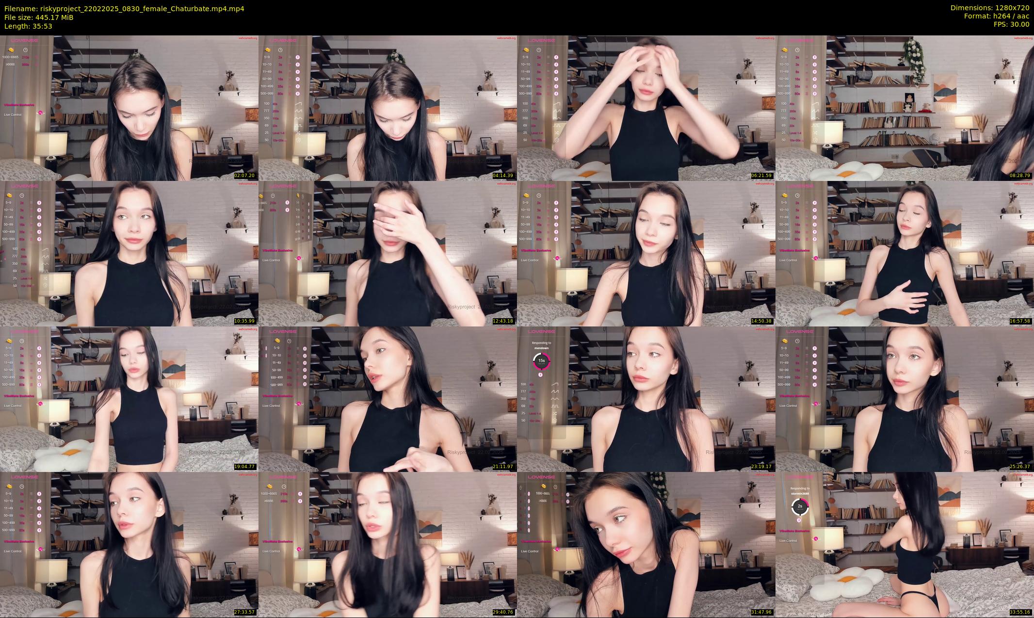 riskyproject — 36 minute Chaturbate couple cam show recording, 720p, Feb 22, 2025