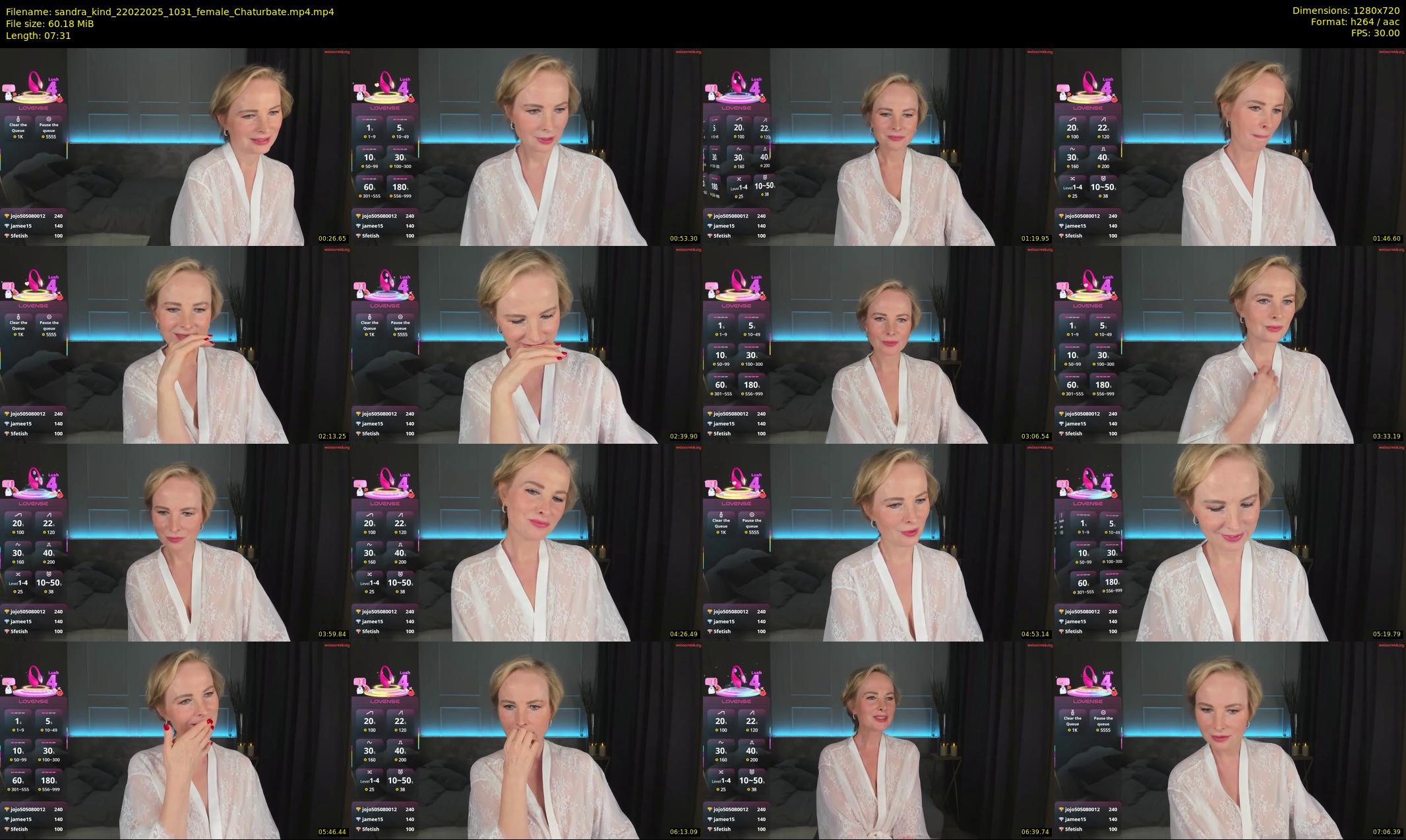 sandra_kind — 8 minute Chaturbate female cam show recording, 720p, Feb 22, 2025