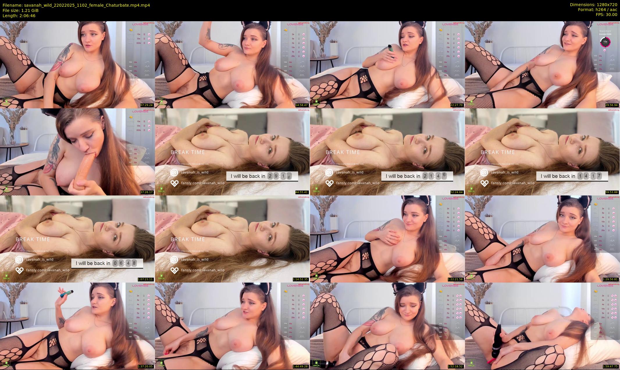 savanah_wild — 127 minute Chaturbate female cam show recording, 720p, Feb 22, 2025
