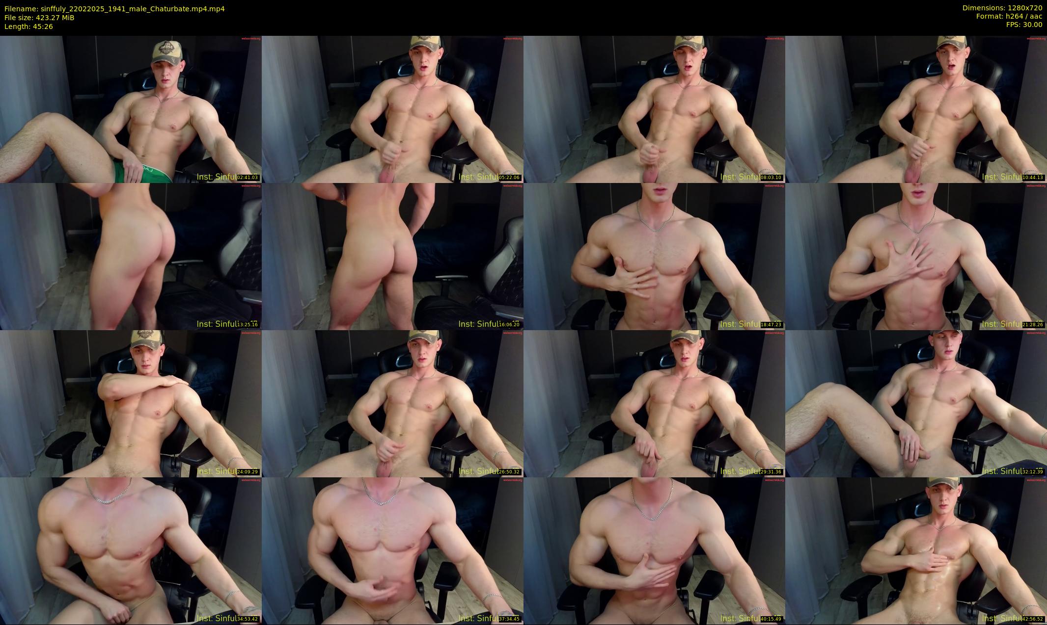 sinffuly — 46 minute Chaturbate male cam show recording, 720p, Feb 22, 2025