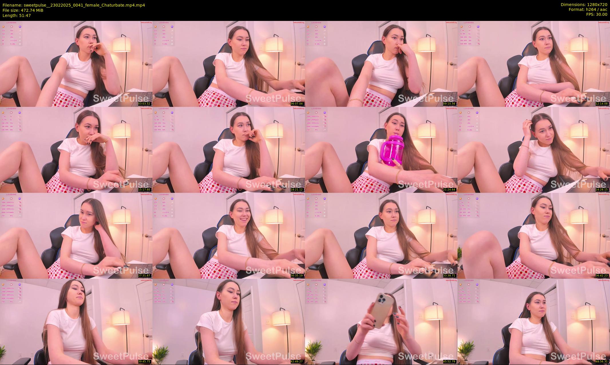 sweetpulse_ — 52 minute Chaturbate female cam show recording, 720p, Feb 23, 2025