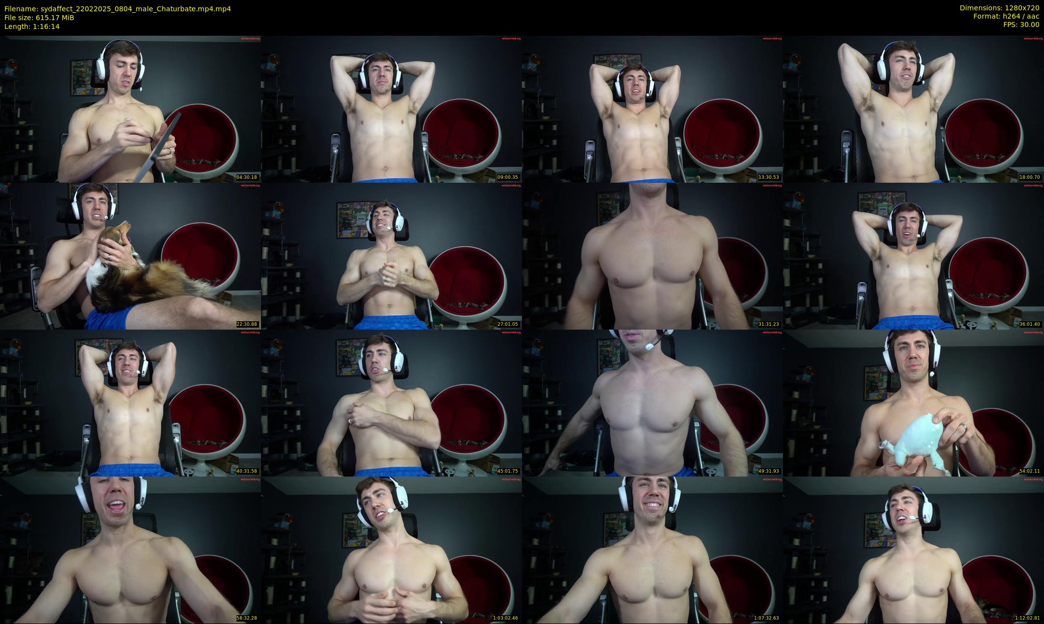 sydaffect — 77 minute Chaturbate male cam show recording, 720p, Feb 22, 2025