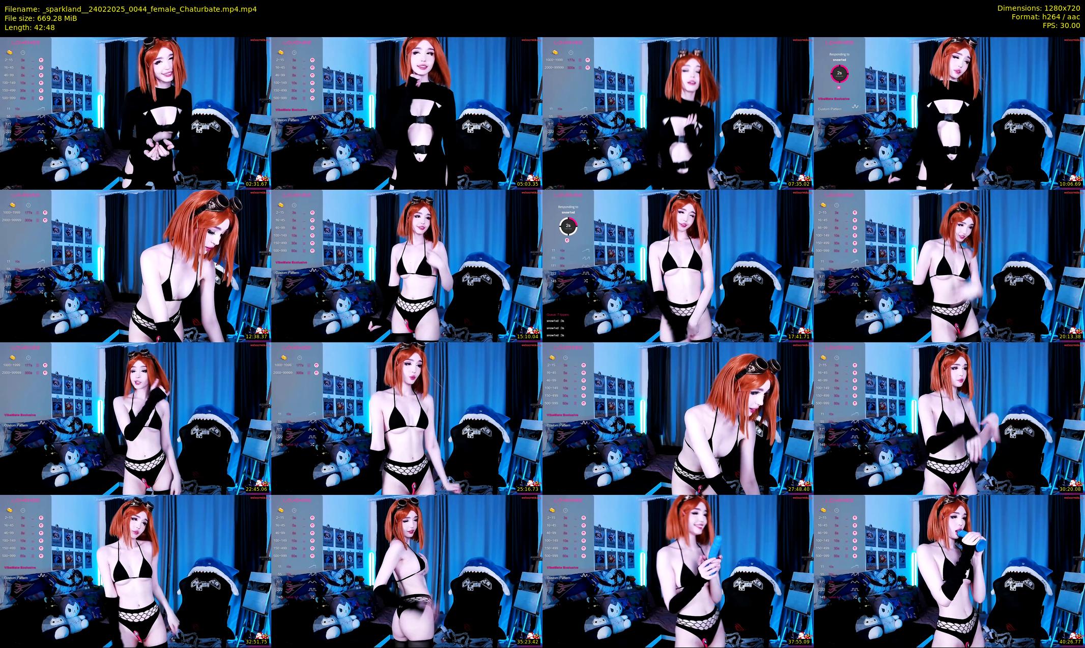 _sparkland_ — 43 minute Chaturbate female cam show recording, 720p, Feb 24, 2025