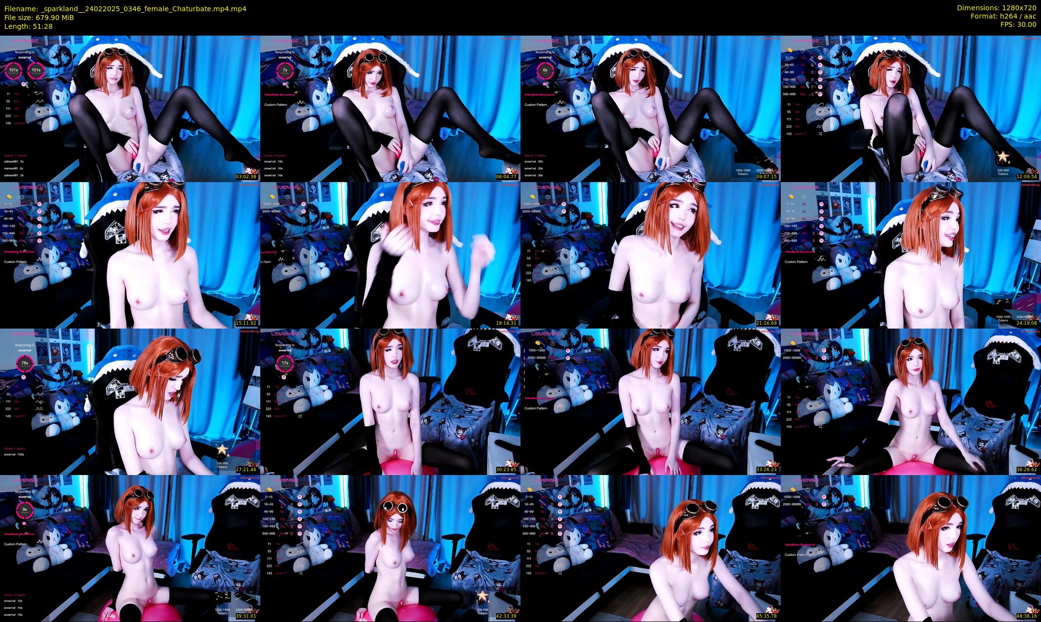_sparkland_ — 52 minute Chaturbate female cam show recording, 720p, Feb 24, 2025