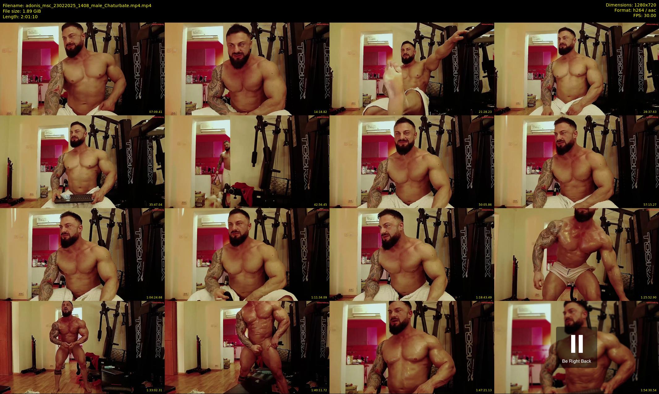 adonis_msc — 122 minute Chaturbate male cam show recording, 720p, Feb 23, 2025