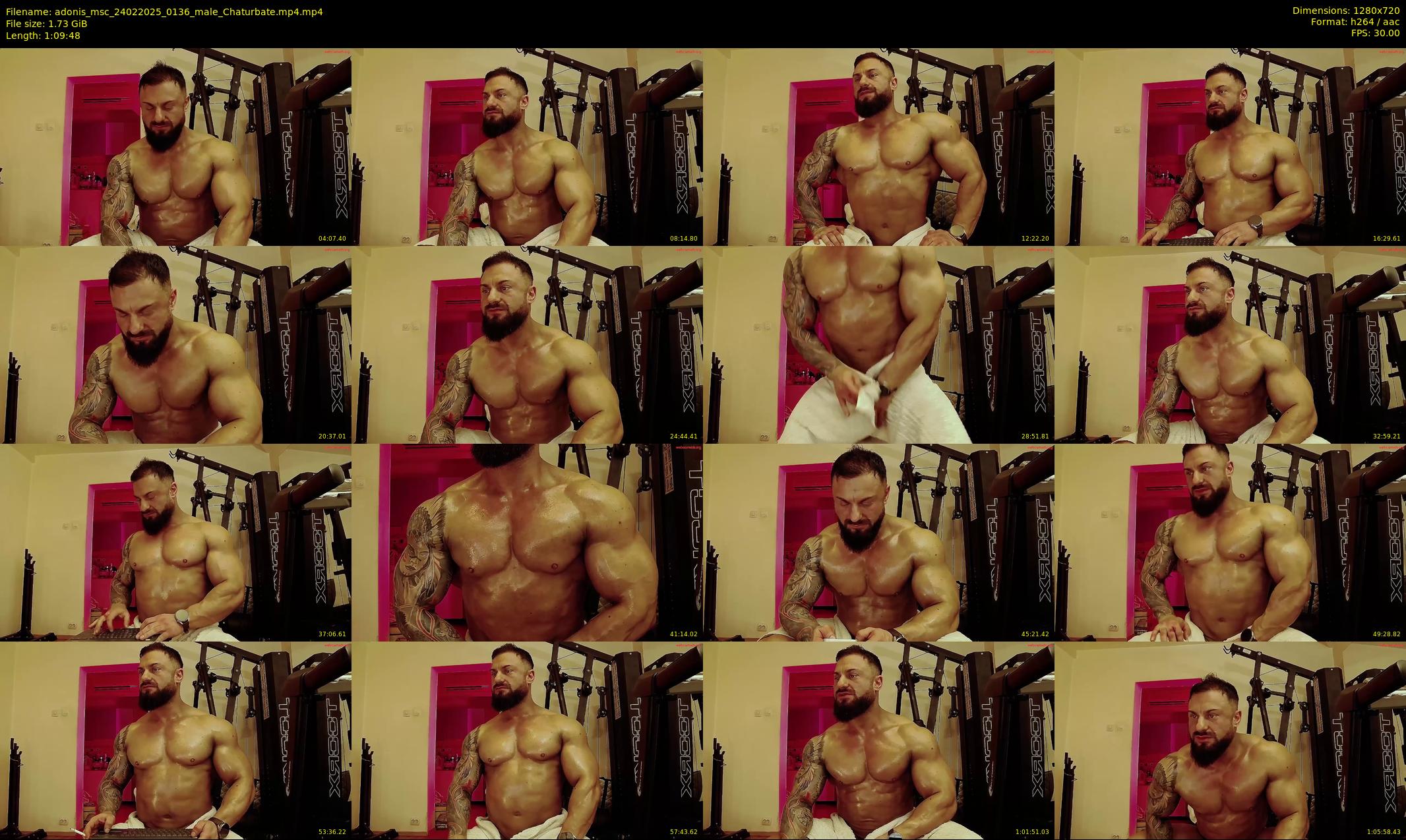 adonis_msc — 70 minute Chaturbate male cam show recording, 720p, Feb 24, 2025