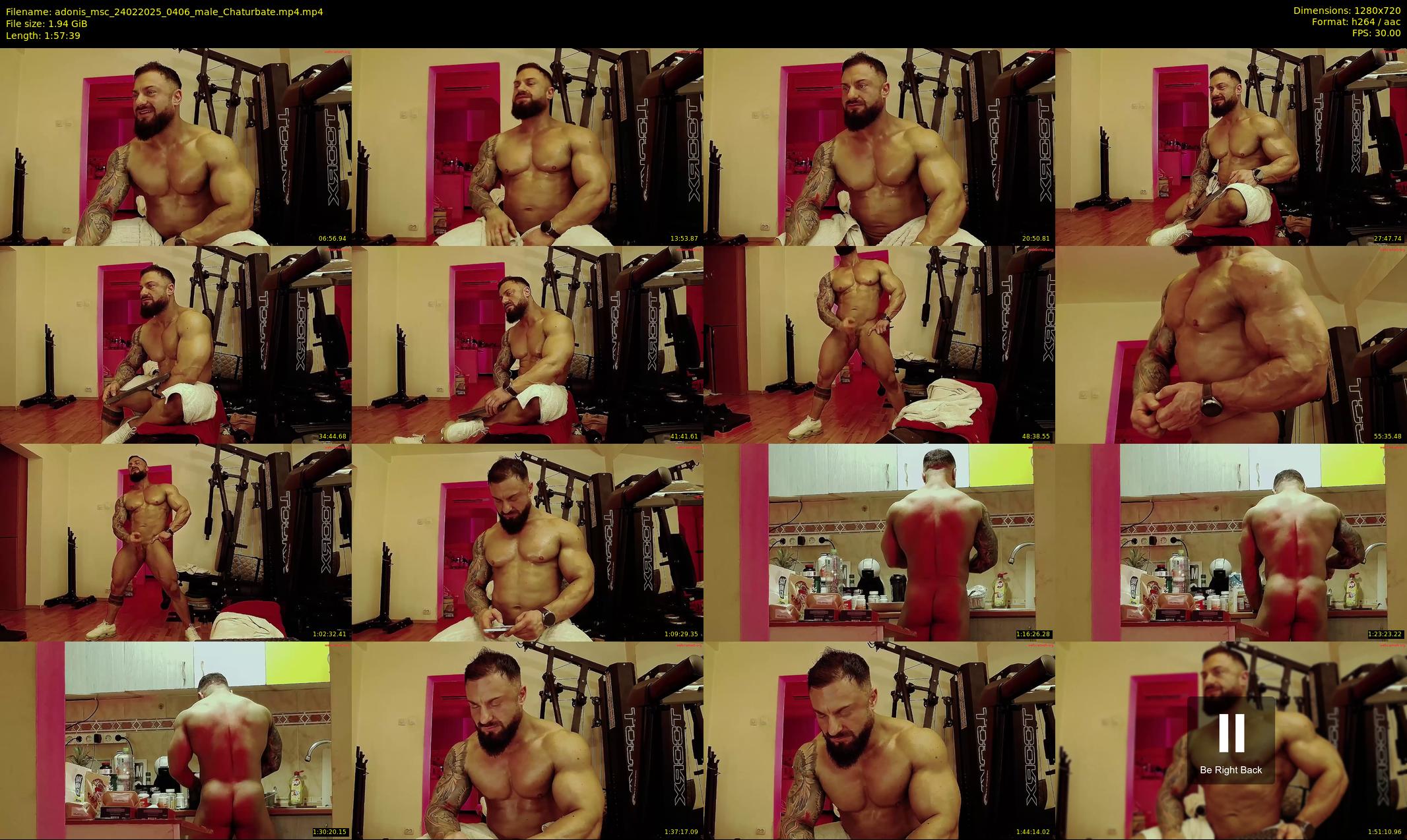 adonis_msc — 118 minute Chaturbate male cam show recording, 720p, Feb 24, 2025