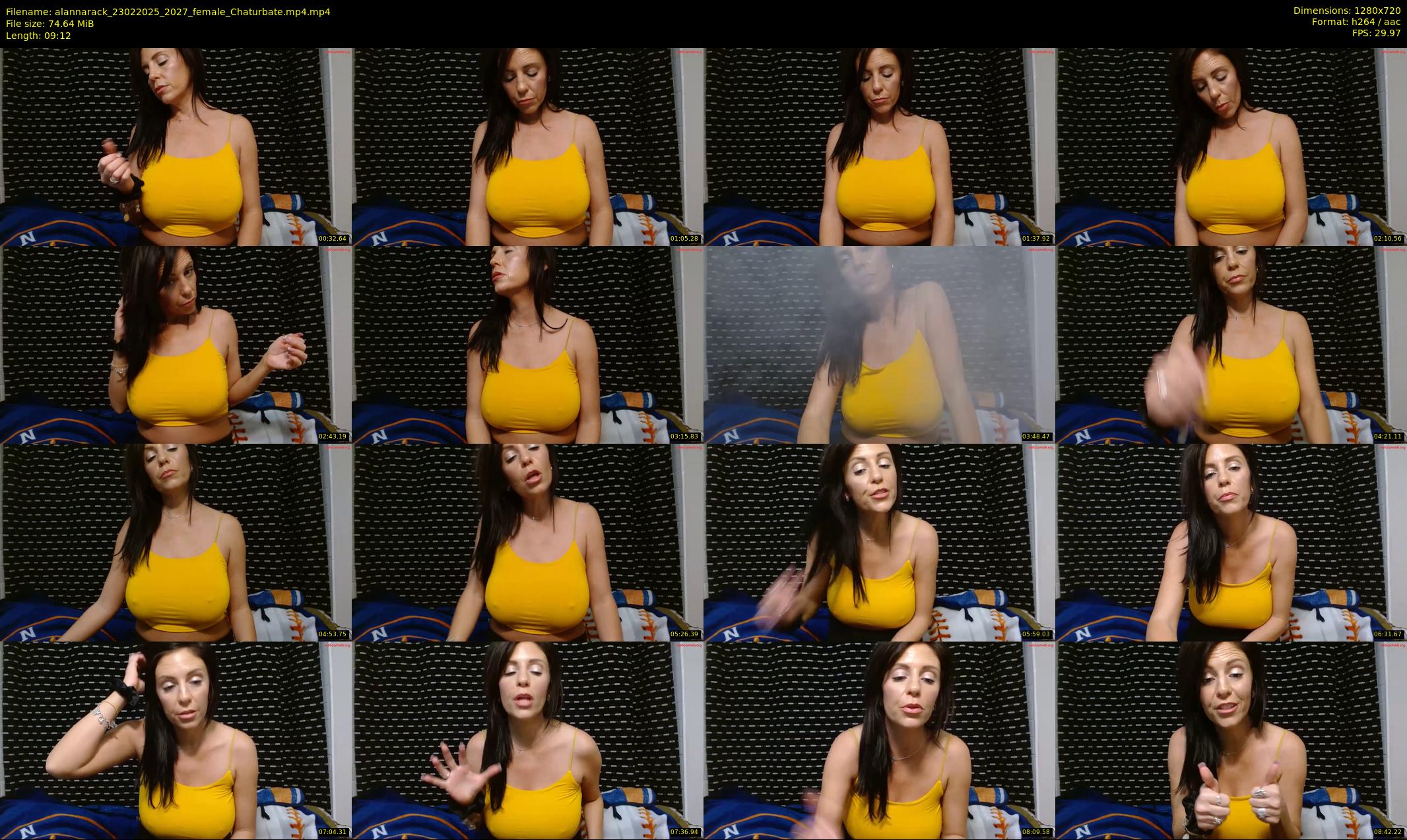 alannarack — 10 minute Chaturbate female cam show recording, 720p, Feb 23, 2025