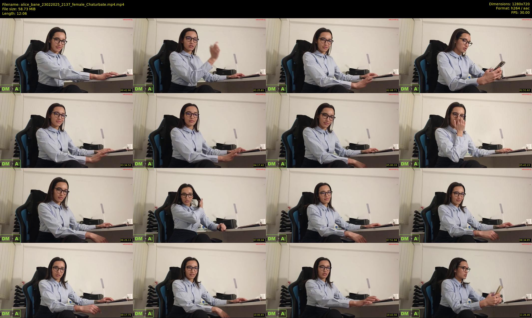 alice_bane — 13 minute Chaturbate female cam show recording, 720p, Feb 23, 2025